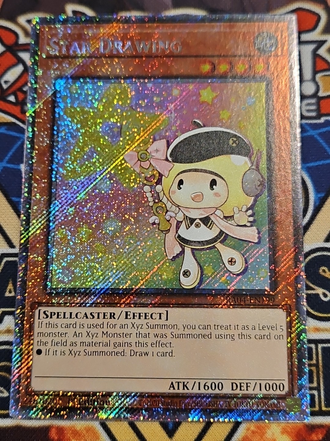 In Hand YUGIOH x1 RA04-EN199 STAR DRAWING – PLATINUM SECRET RARE 1st EDITION