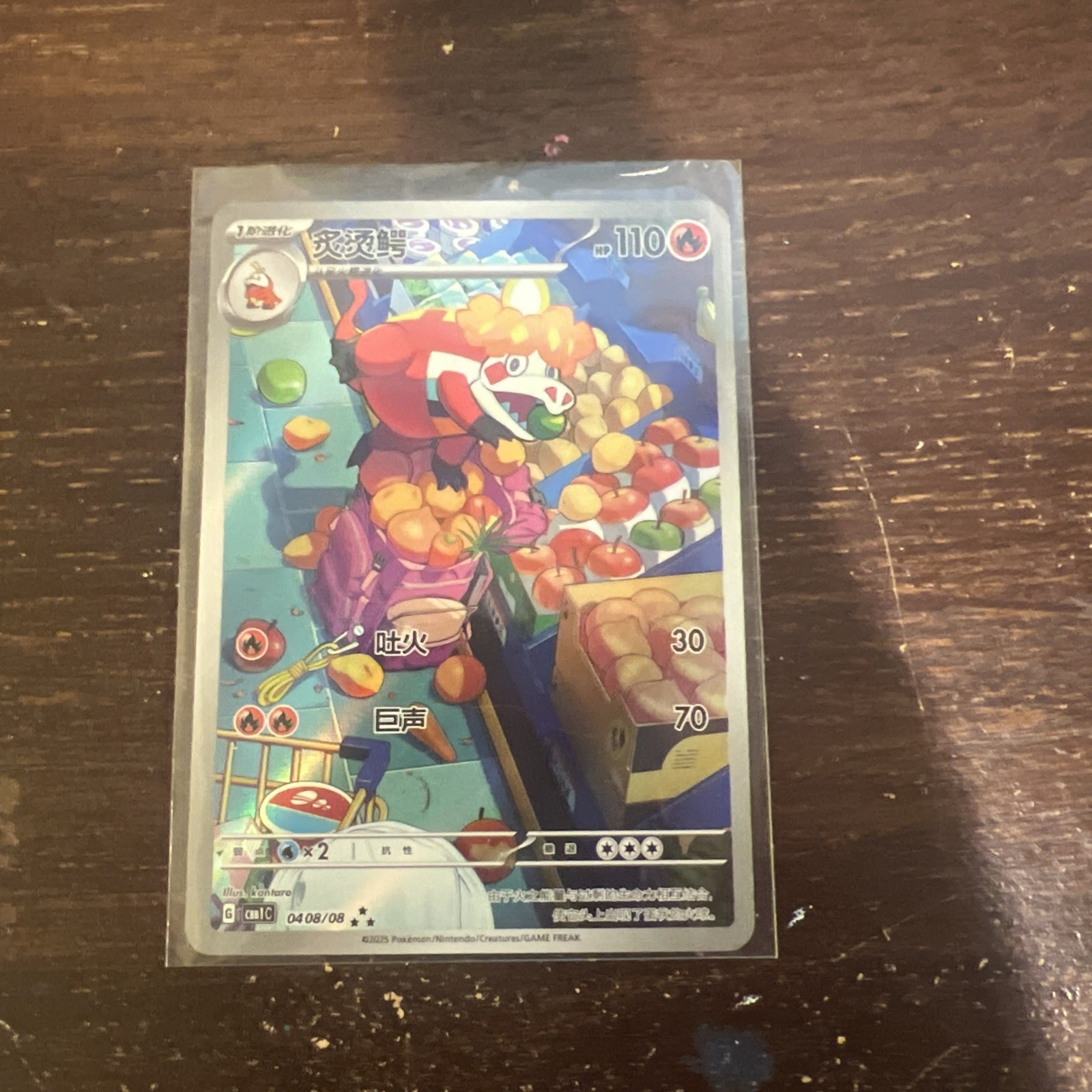 Crocalor Full Art Holo 0408/08 Chinese Pokemon Gem Pack Vol 1