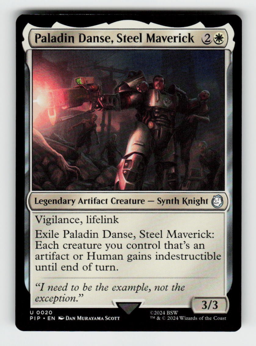 Paladin Danse, Steel Maverick 20 Universes Beyond: Fallout Magic MTG NM