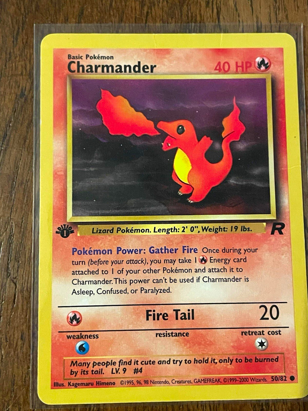 Pokemon TCG Charmander – Team Rocket 1st Ed 50/82 Common 40 HP Regular EN