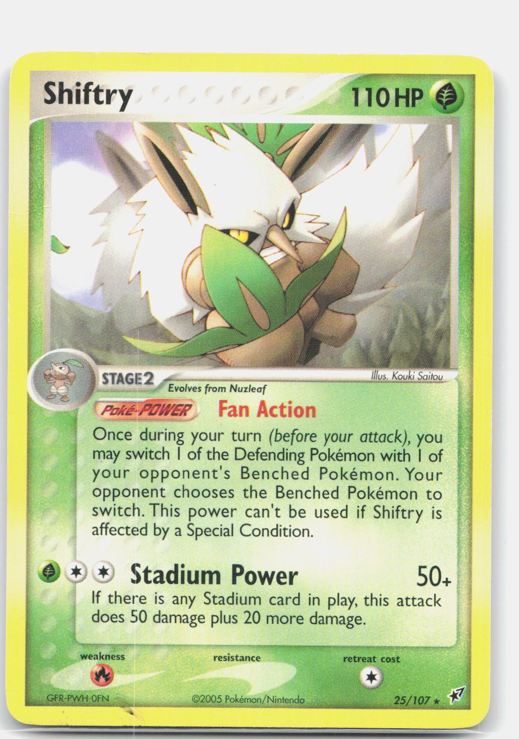 Shiftry Rare EX Deoxys 25/107 LP