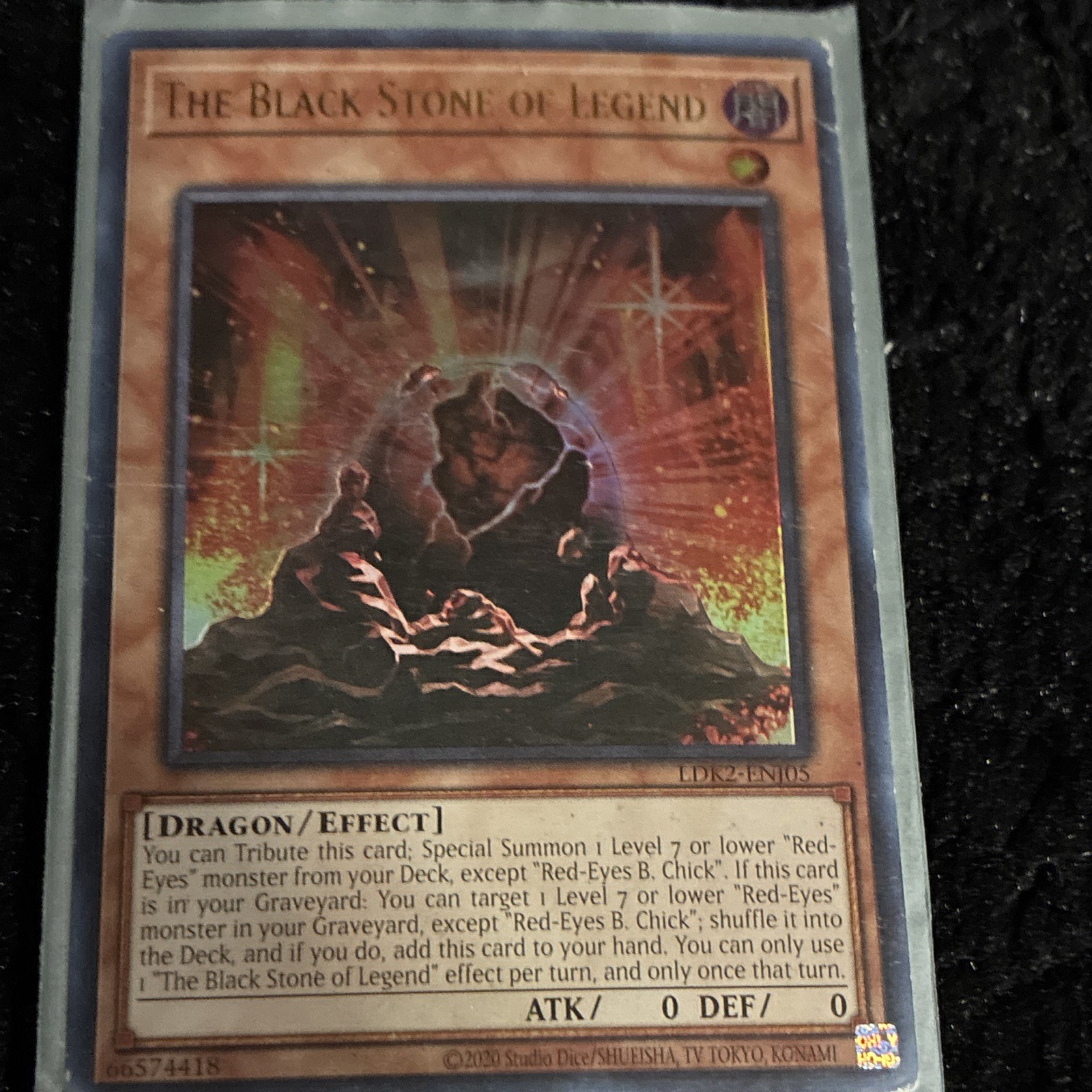 Konami The Black Stone of Legend LDK2-ENJ05 Legendary Decks II Effect Eng 2020