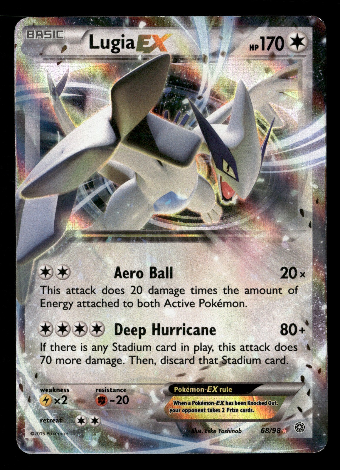 Lugia EX 68/98 Holo XY – Ancient Origins DMG Pokémon TCG
