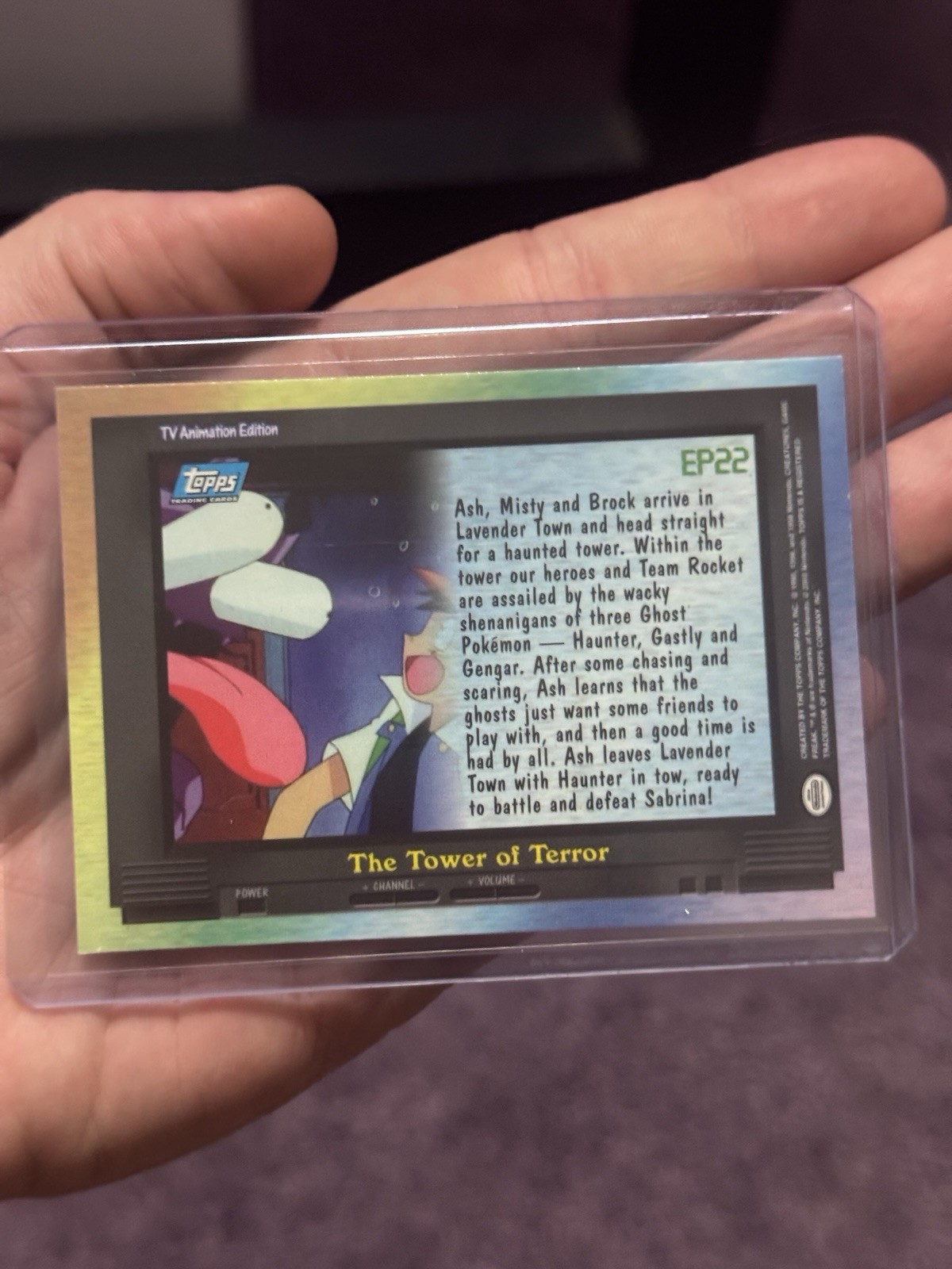 Ep22 The Tower of Terror – Gengar – Pokémon – Topps – Blue Label – Rainbow Foil