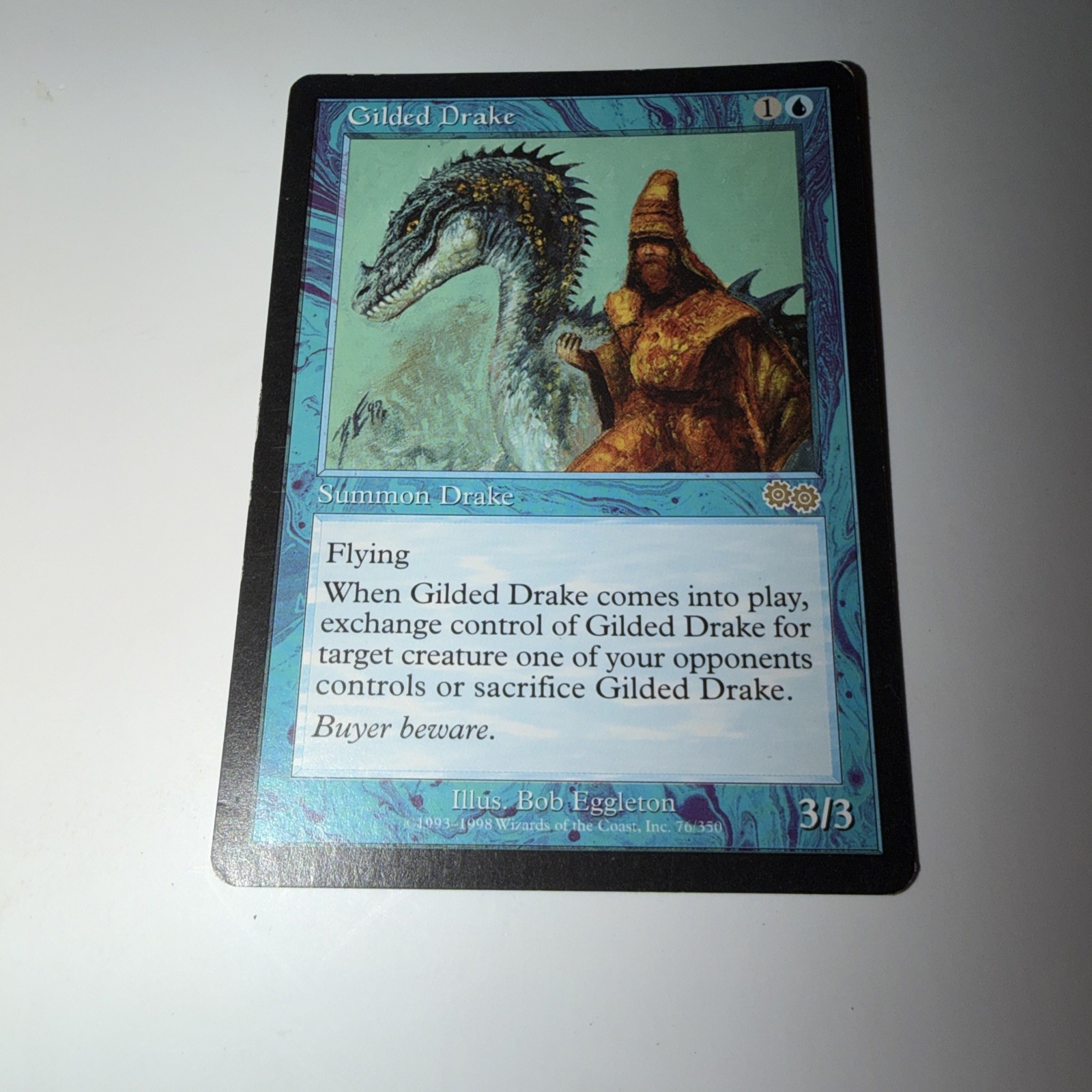 Gilded Drake MTG Magic The Gathering Urza’s Saga 76/335 Rare *On Reserved List*