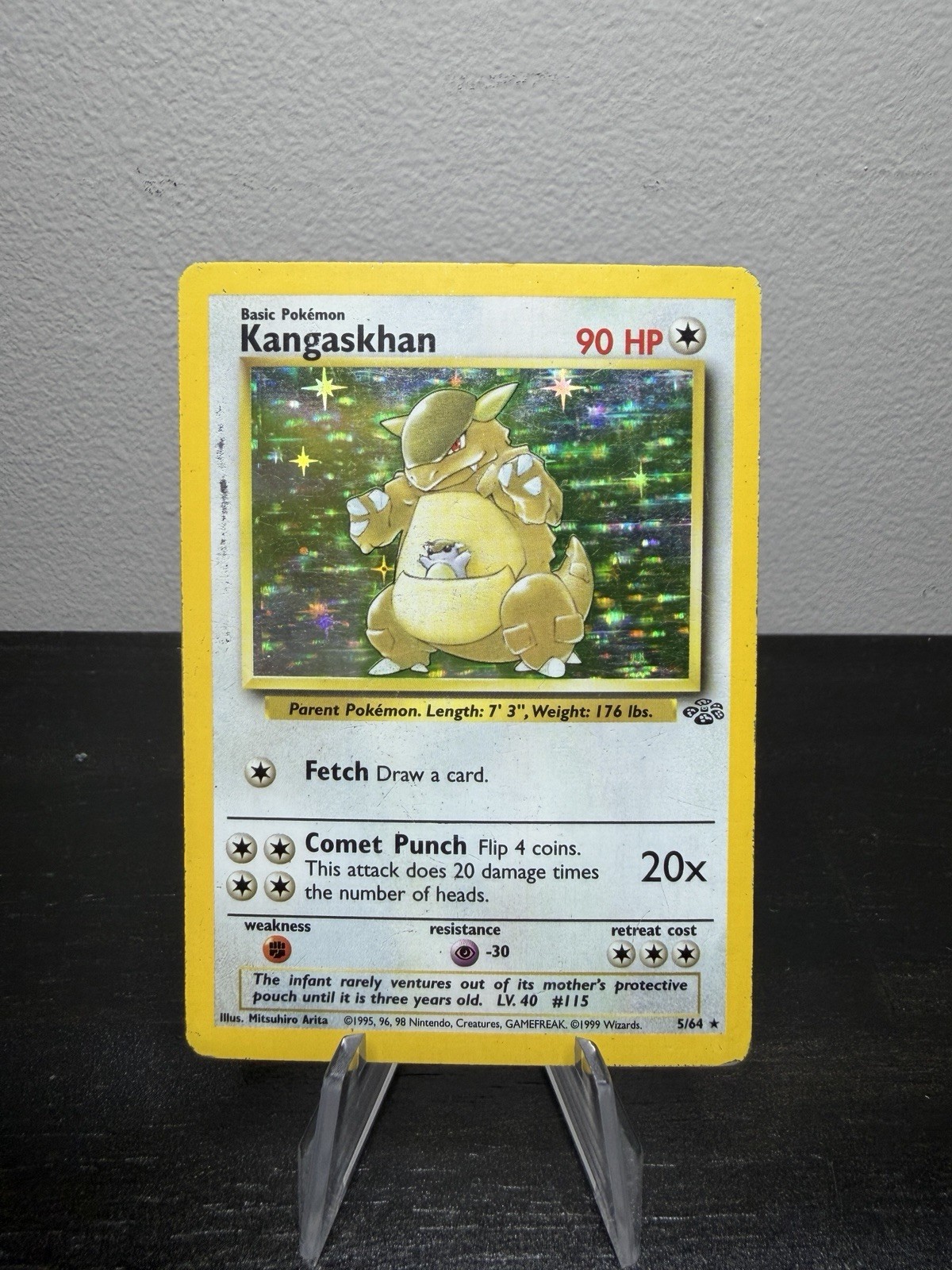 Pokémon TCG Kangaskhan Jungle 5/64 Holo Unlimited Holo Rare