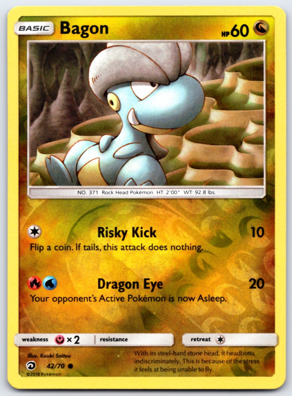 Bagon Reverse Holo Common Dragon Majesty 42/70 NM