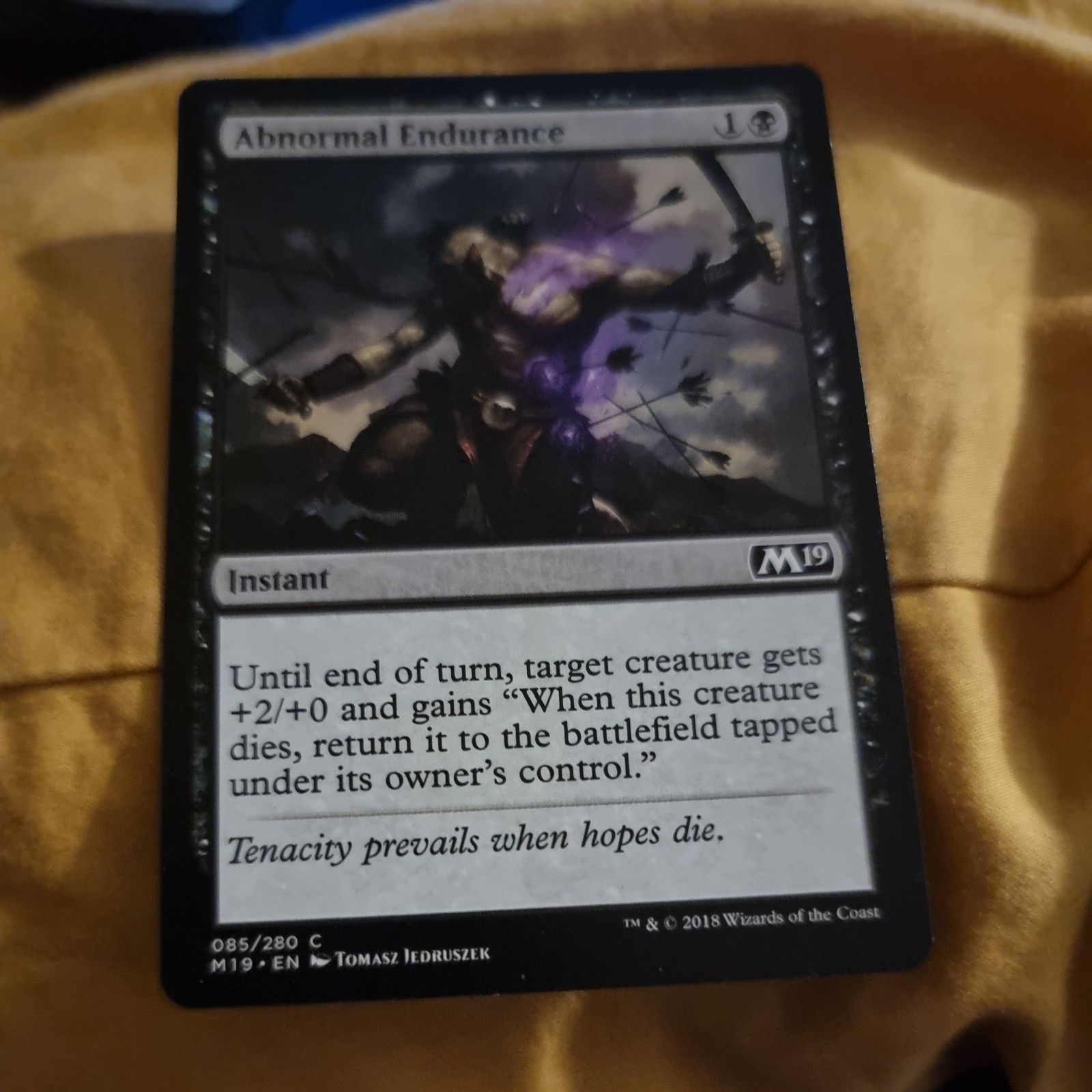 1x MTG Magic The Gathering TCG – Abnormal Endurance – M19