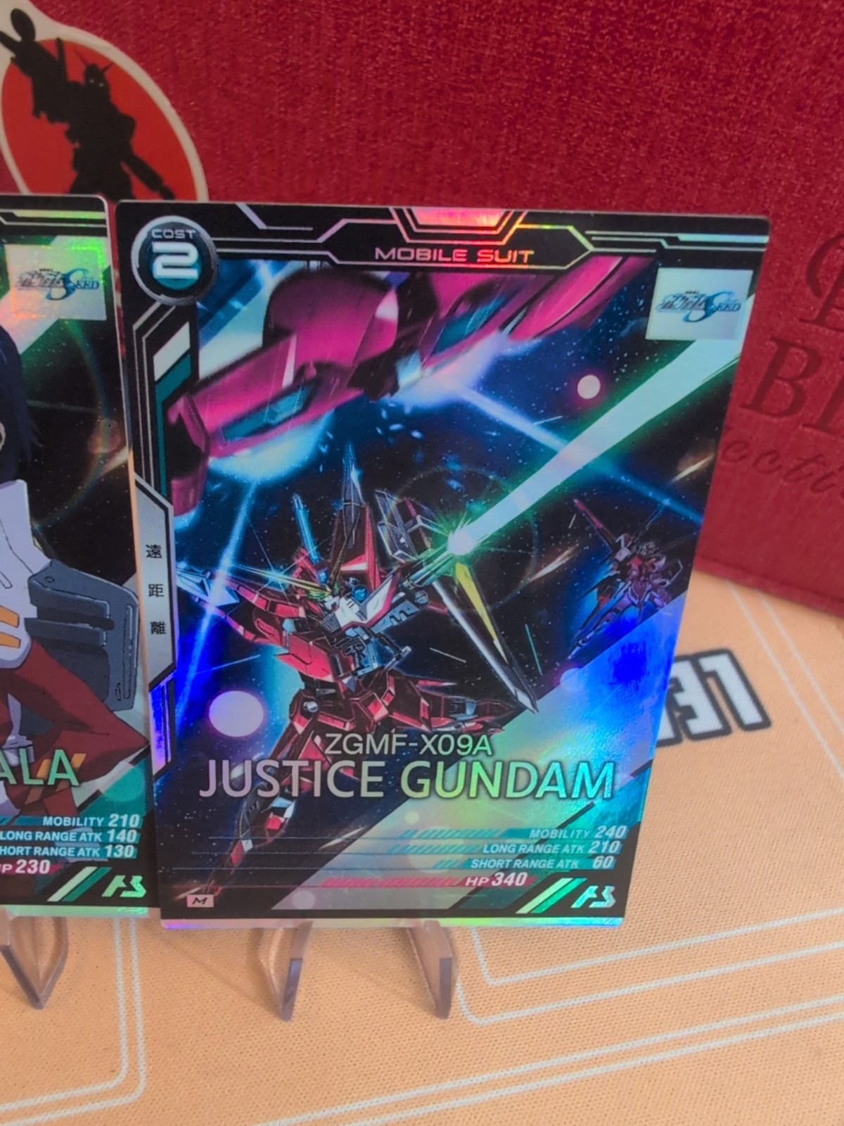 Athrun Zala Justice Gundam SEED CCG Arsenal Base Master Rare Card Pair Japan TCG