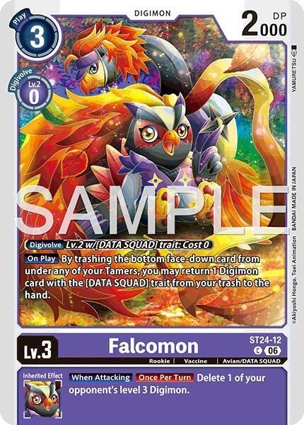 Falcomon – ST24-12 NM – Digimon TCG
