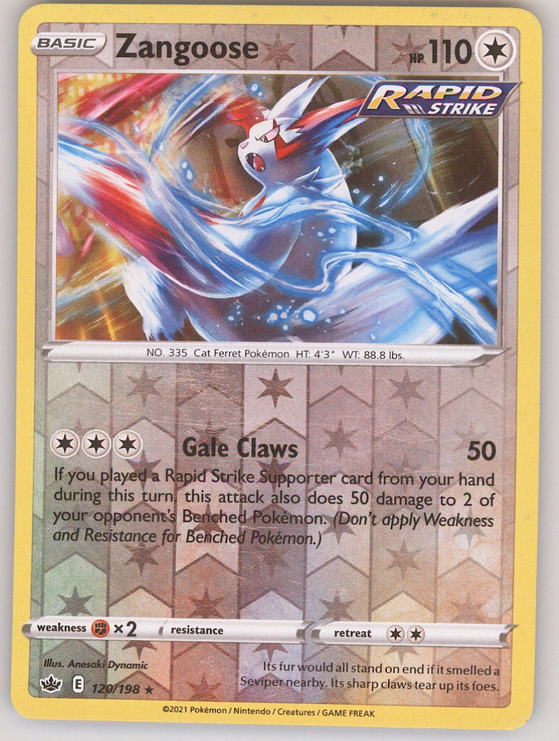 SWSH06: Chilling Reign #120/198 Zangoose