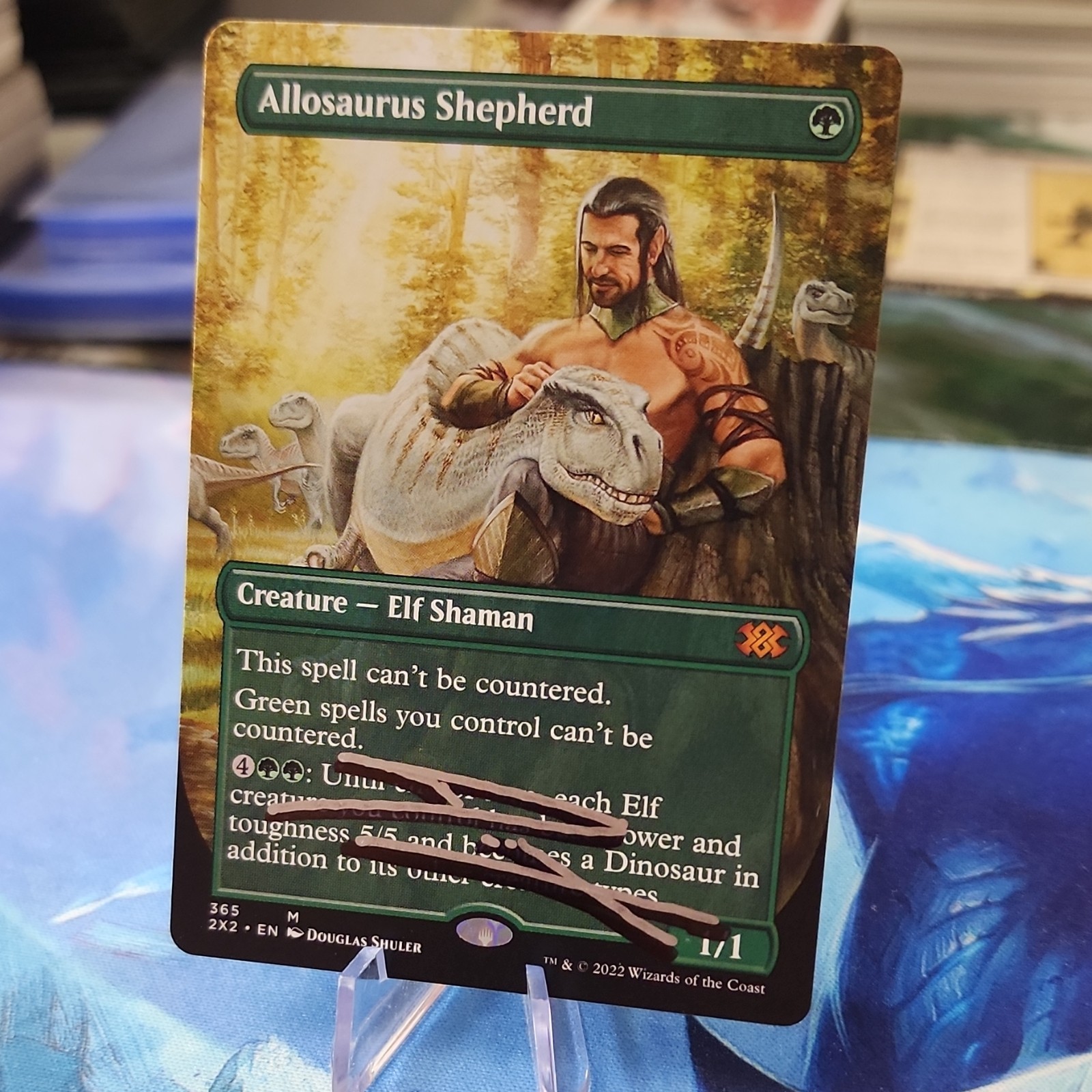 Wizards of the Coast MTG Allosaurus Shepherd EN Green Reg Signed BL 365