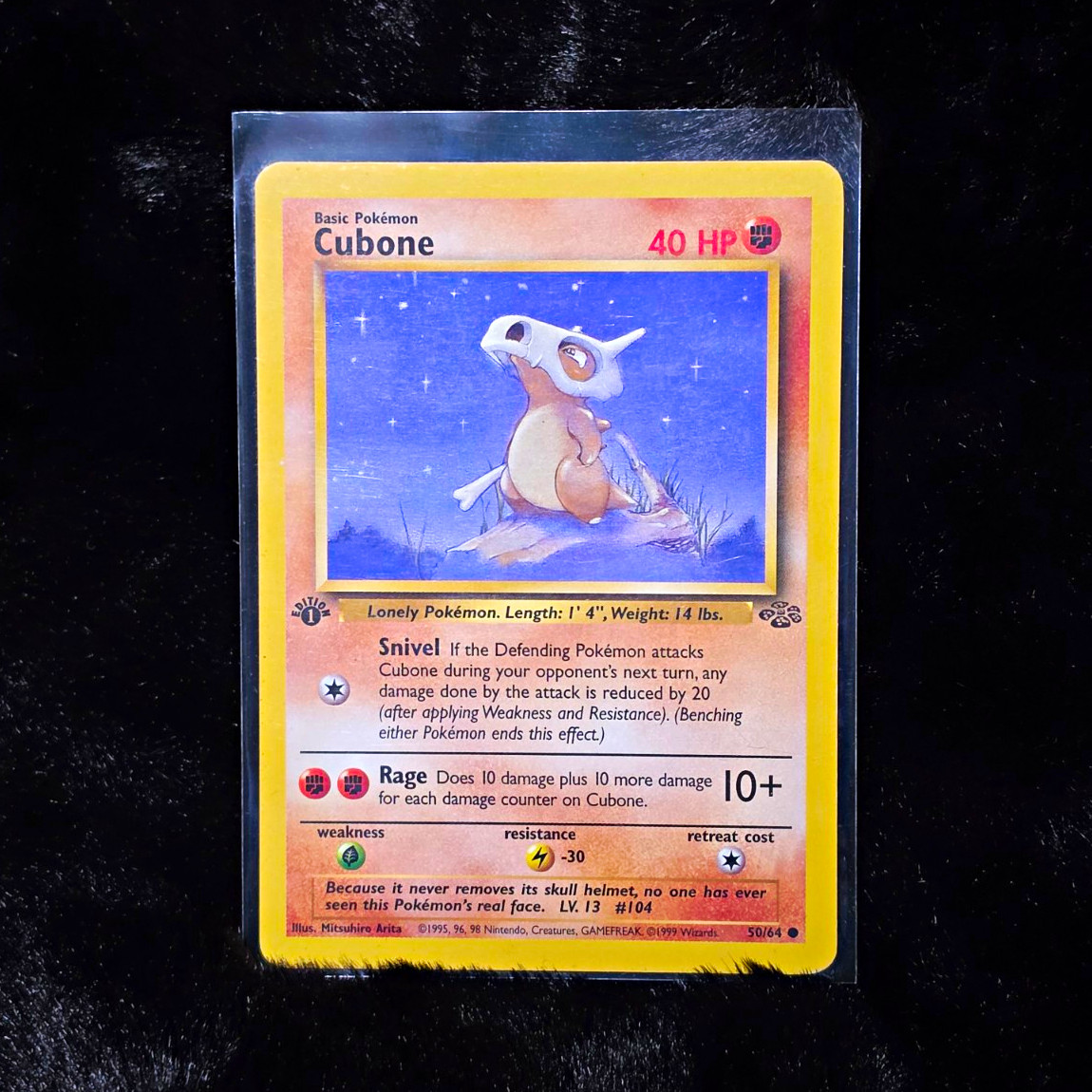 Pokémon TCG Jungle 1st Edition Cubone 50/64 Common Regular 40 HP 1999