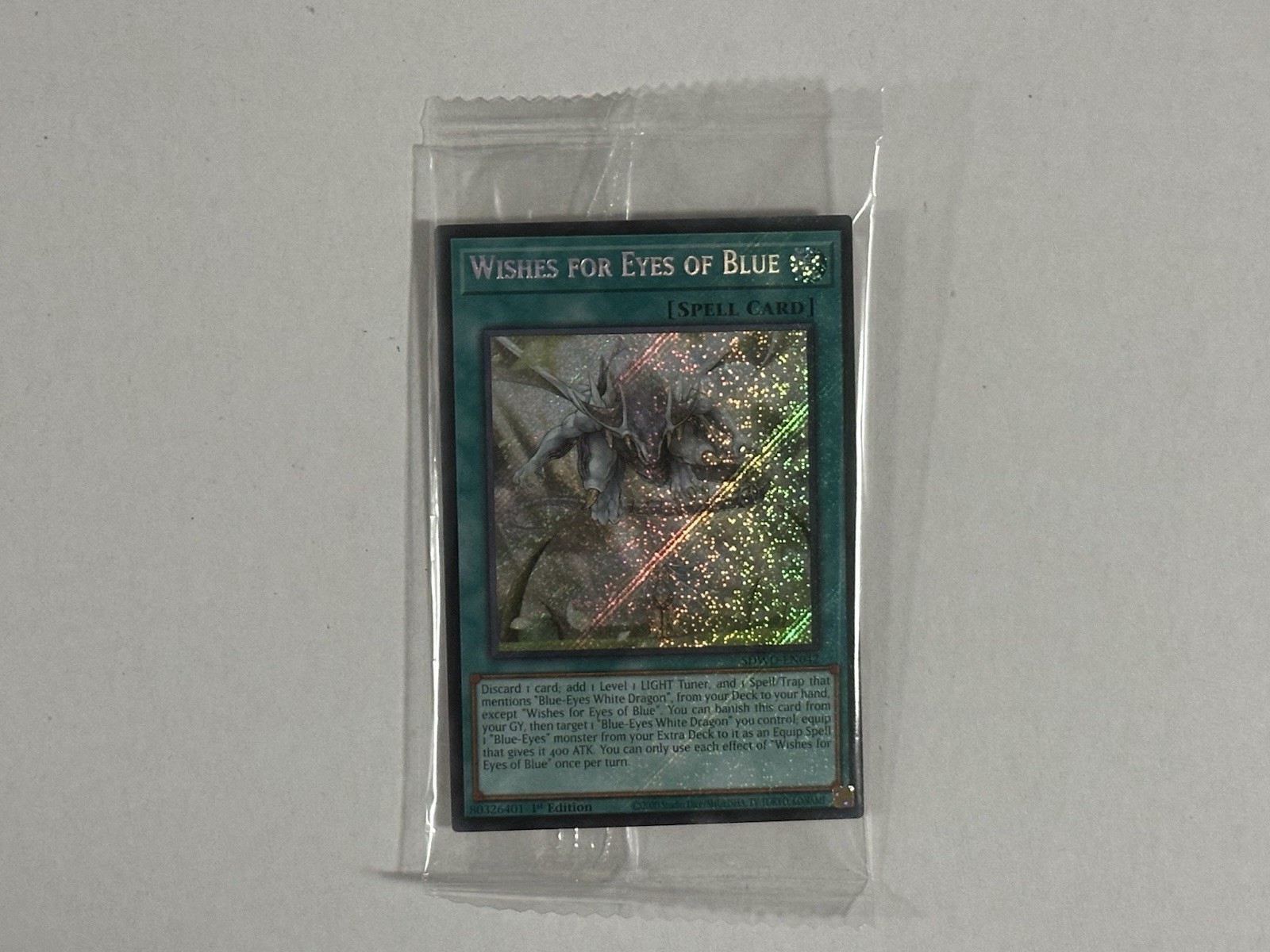 Wishes for Eyes of Blue (Secret Rare) SDWD-EN042 Blue Eyes White Destiny Sealed