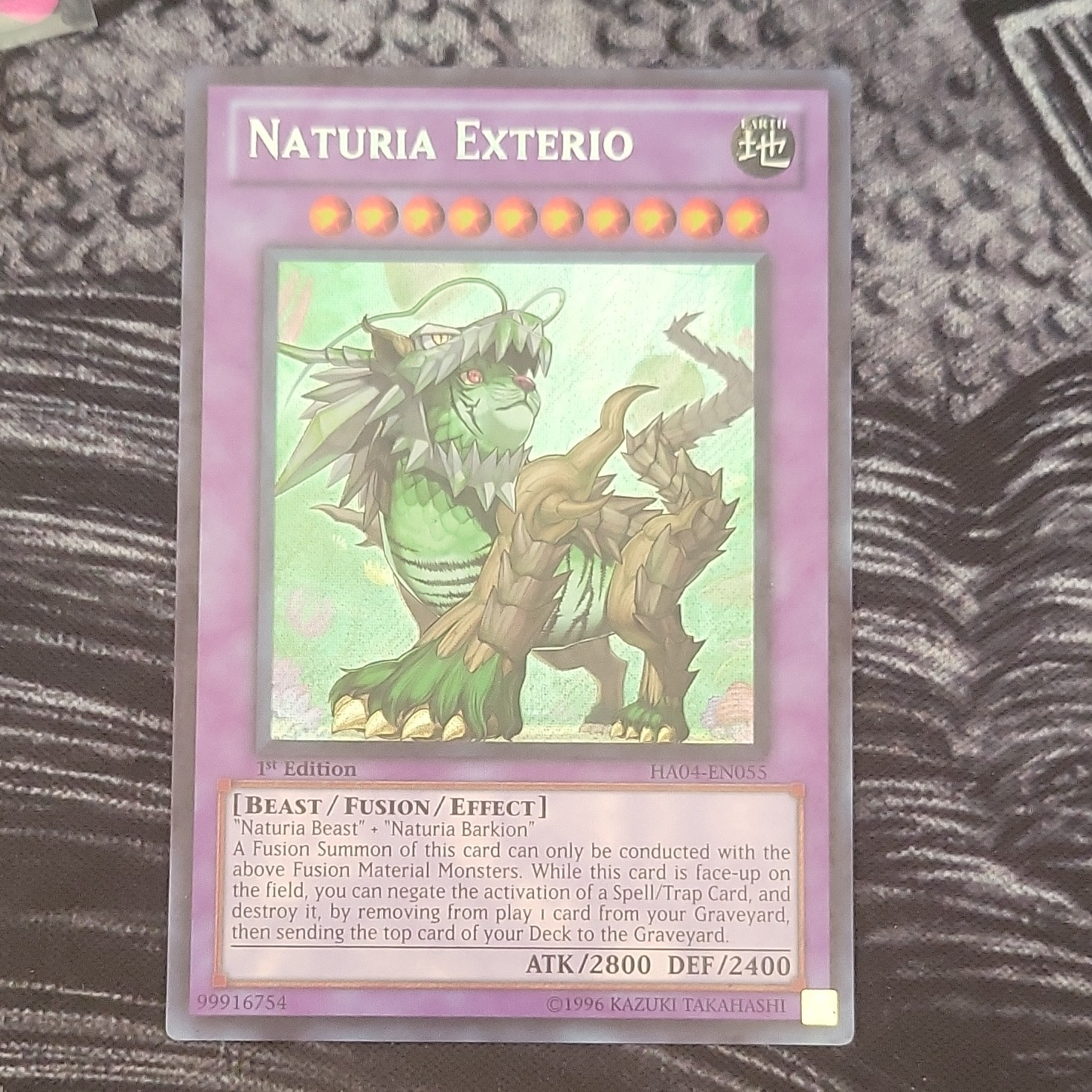 Konami Naturia Exterio HA04-EN055 Secret Rare Foil 1st Edition English