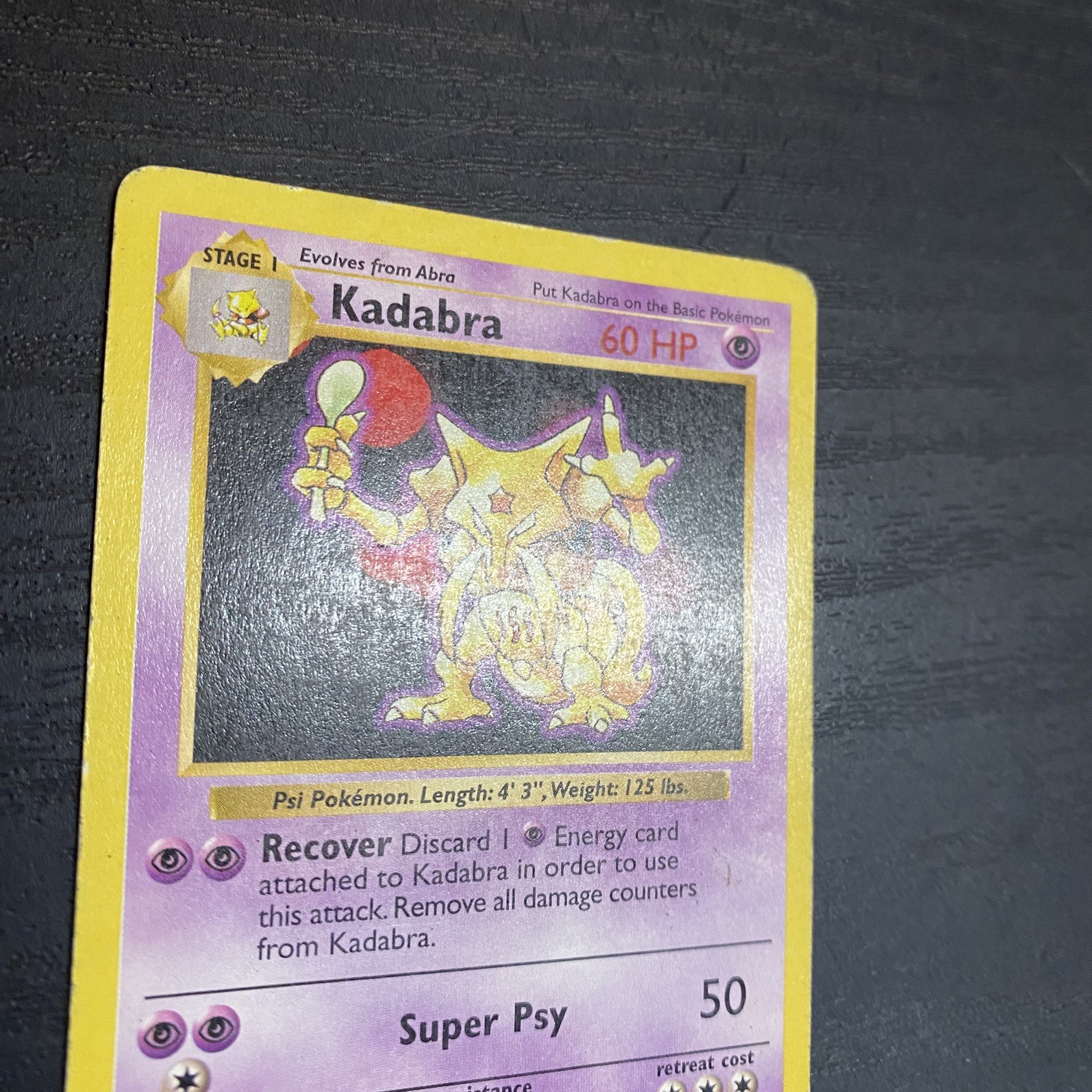 Kadabra 032/102 Base Set (Shadowless) MP