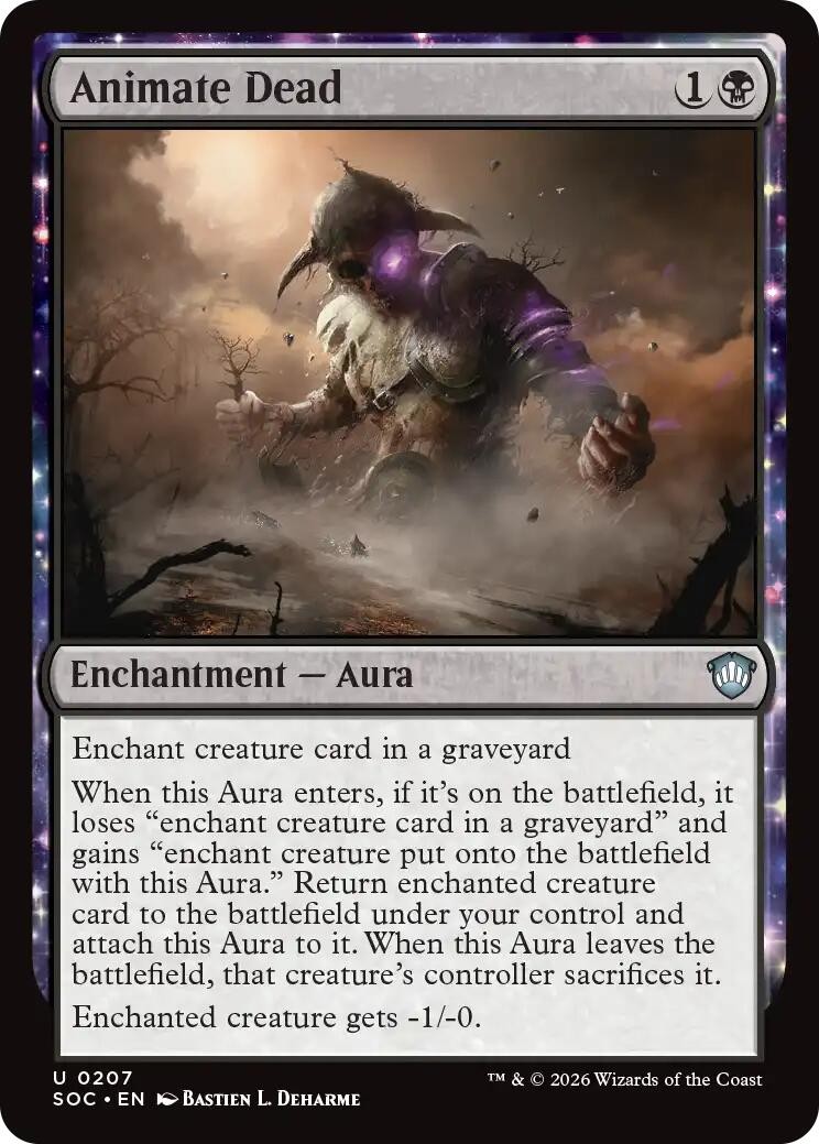Animate Dead (207) Commander: Secrets of Strixhaven MTG SOC