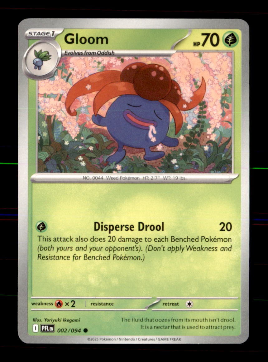 Gloom 002/094 Common Phantasmal Flames Pokemon Near Mint