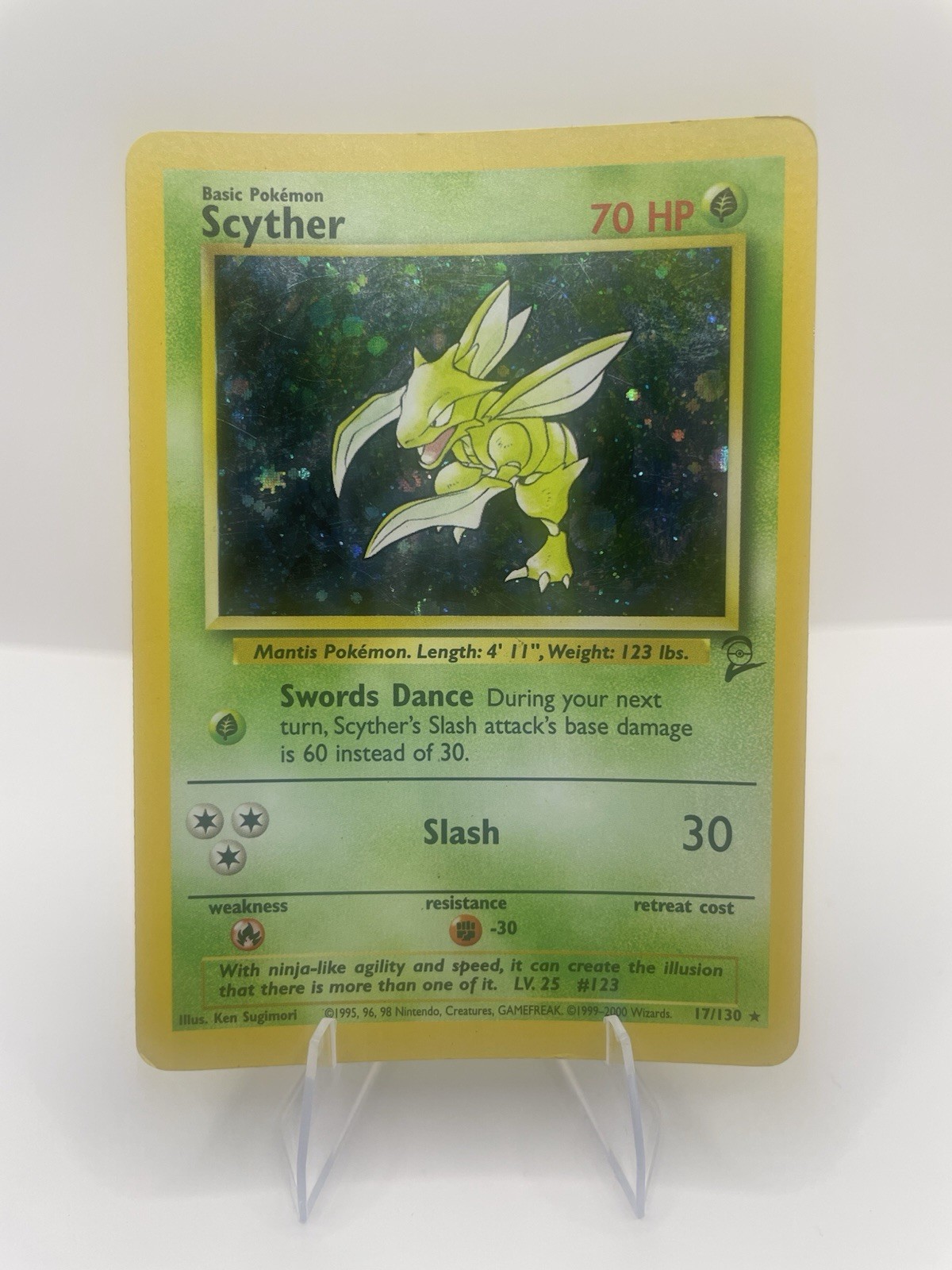 Scyther 017/130 Base Set 2 Holo