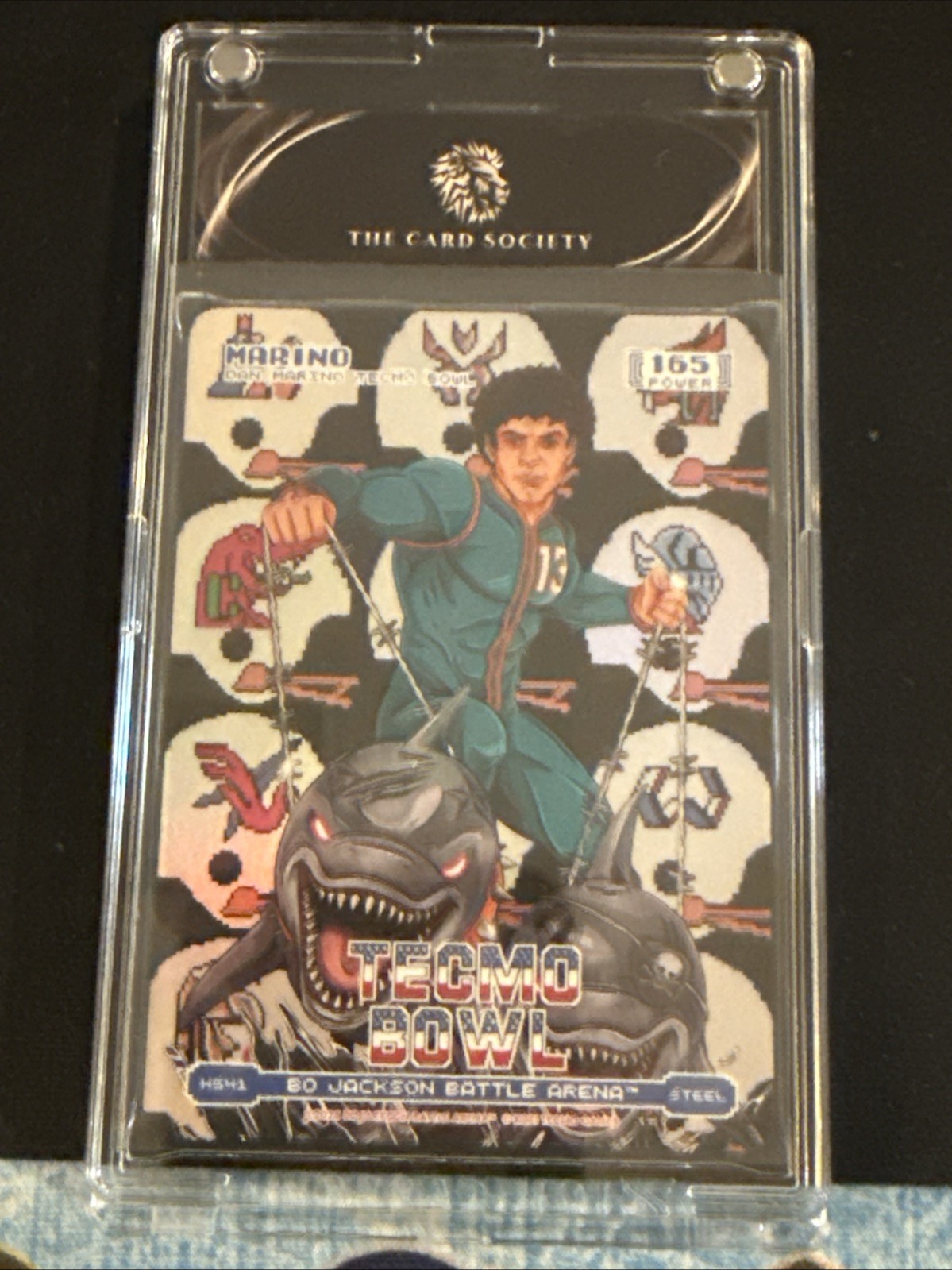 Bo Jackson Battle Arena Tecmo Bowl Marino Helmets Battlefoil Steel Dan Marino SP