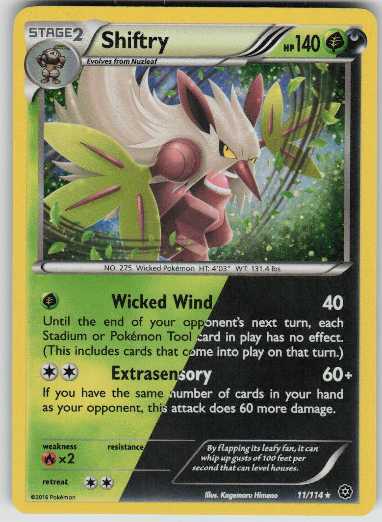 Pokemon Shiftry 11/114 Cosmos Holo Holo NM/LP Promo PKMN 011/114