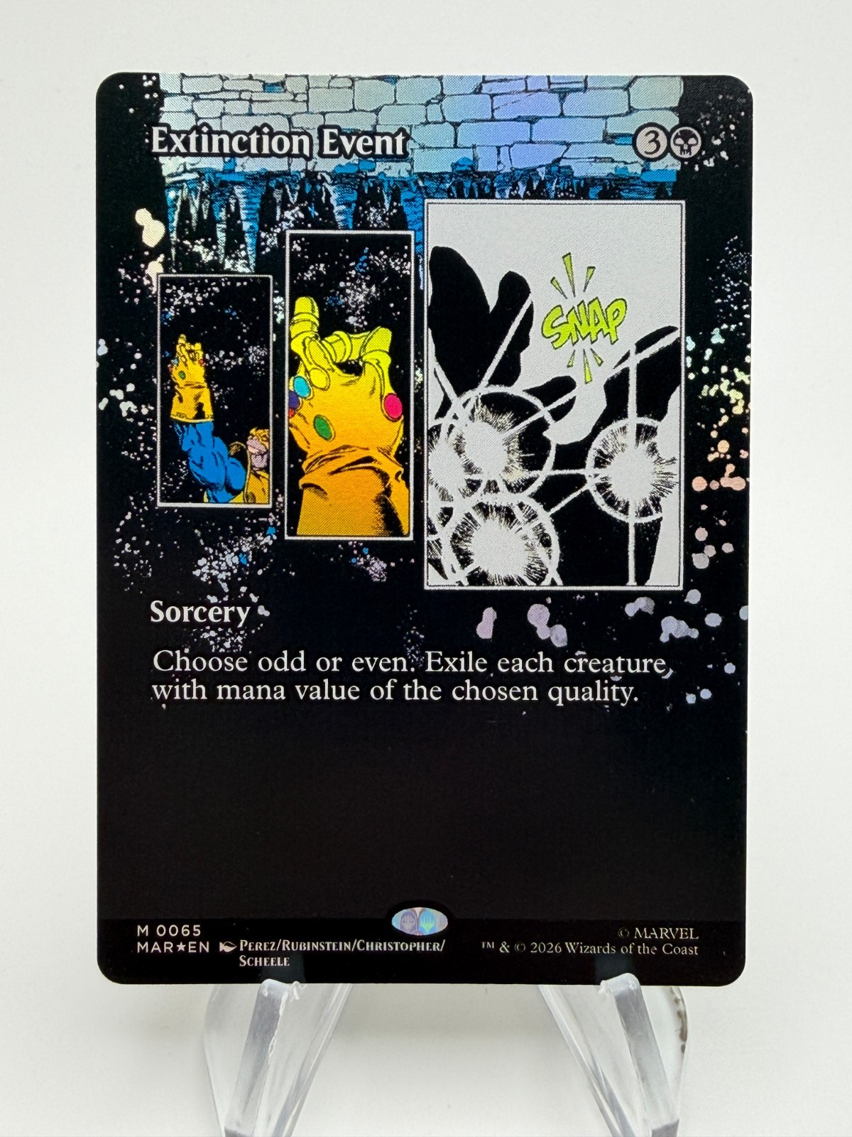 MTG Marvel Super Heroes EXTINCTION EVENT Borderless Foil Mythic #065
