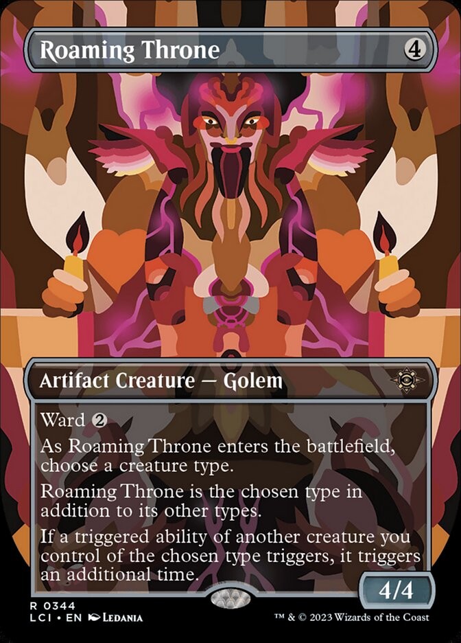 MTG Magic the Gathering Roaming Throne (344/542) The Lost Caverns of Ixalan LP