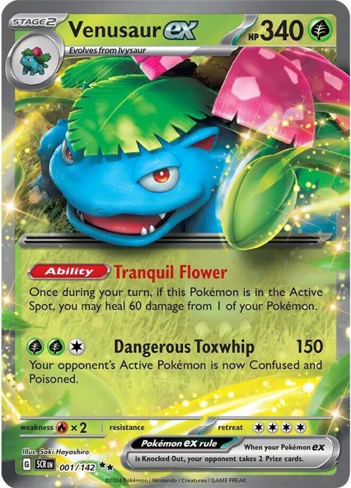 Venusaur ex [SCR – 001/142]{Condition (Abbr)