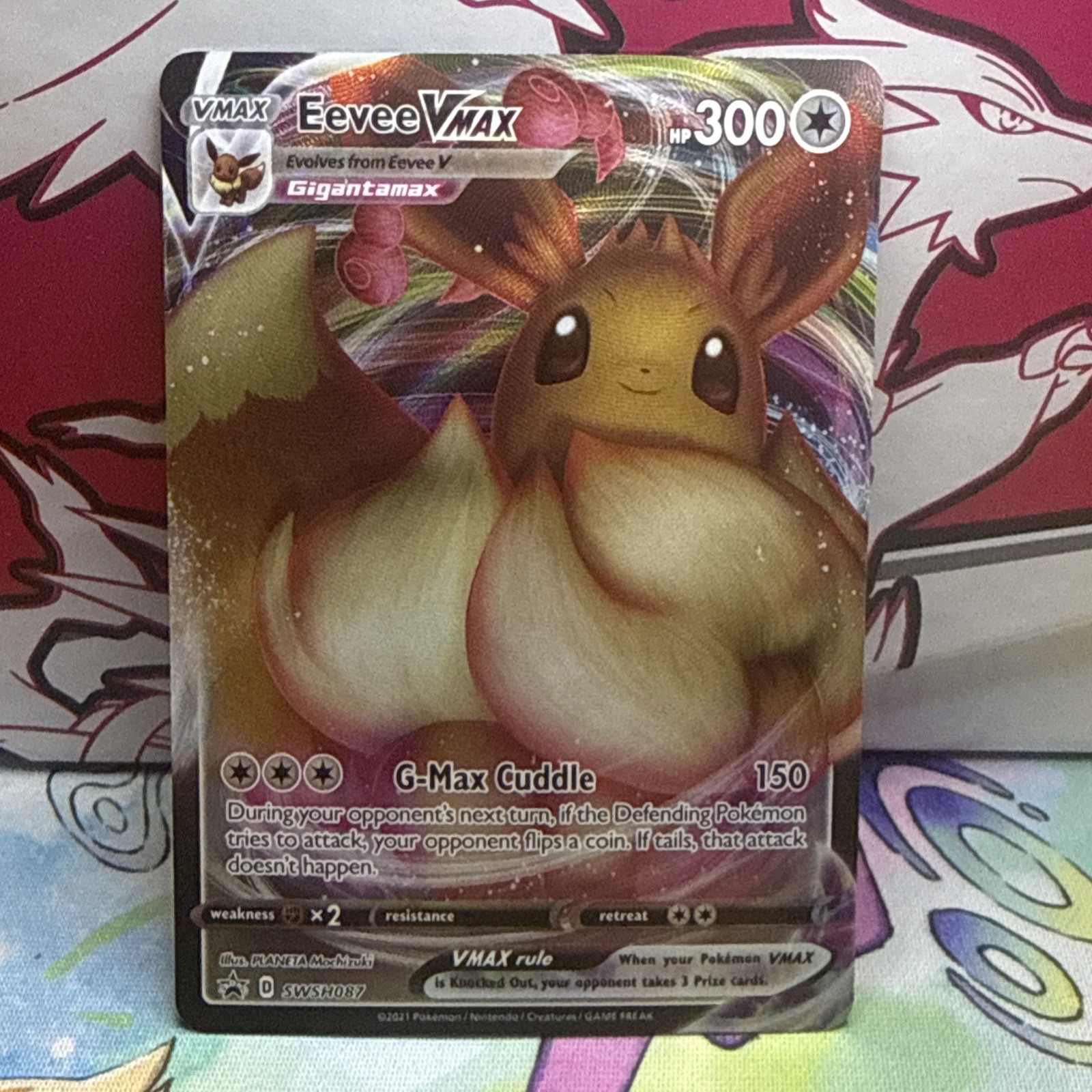 EEVEE VMAX SWSH087 SWORD & SHIELD PROMO HOLO POKEMON CARD NEAR MINT