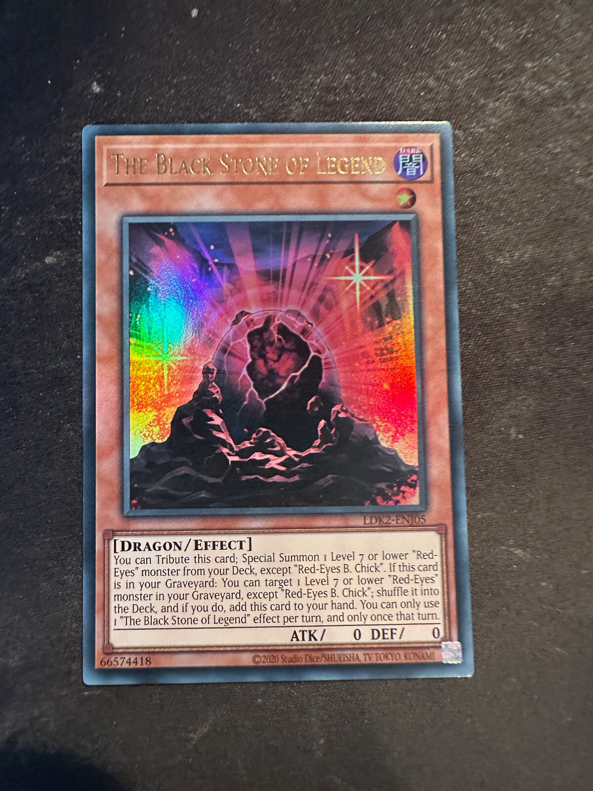 The Black Stone of Legend – LDK2-ENJ05 – Ultra Rare N/M