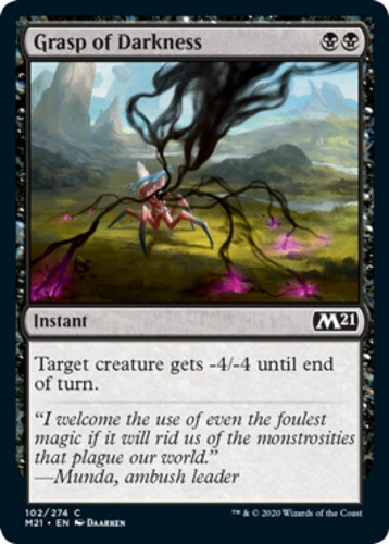 Grasp of Darkness – Foil x1 – Magic Core Set 2021 – NM-Mint, English – Magic Cor