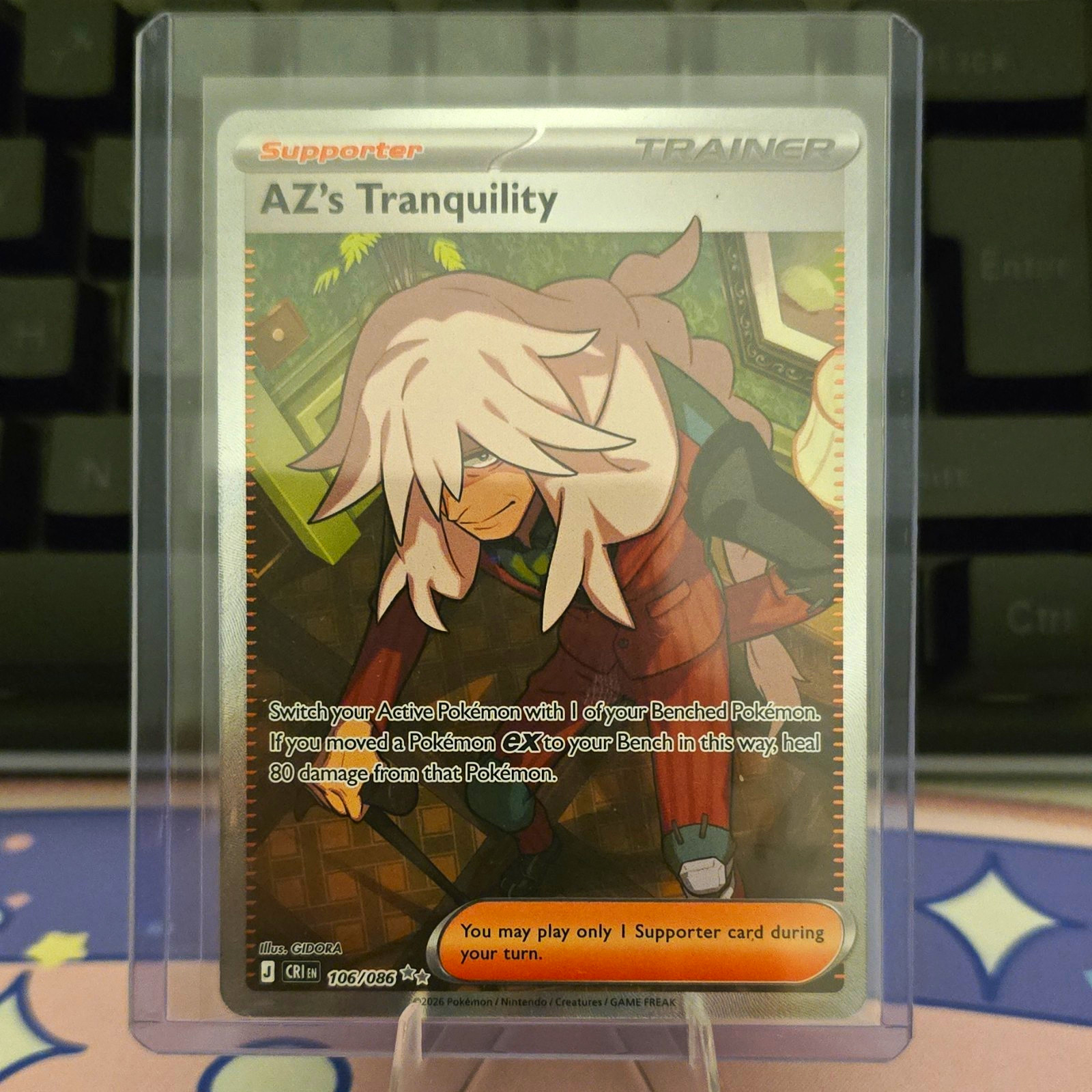 Pokémon AZ’s Tranquility 106/086 Chaos Rising Full Art Ultra Rare Holo