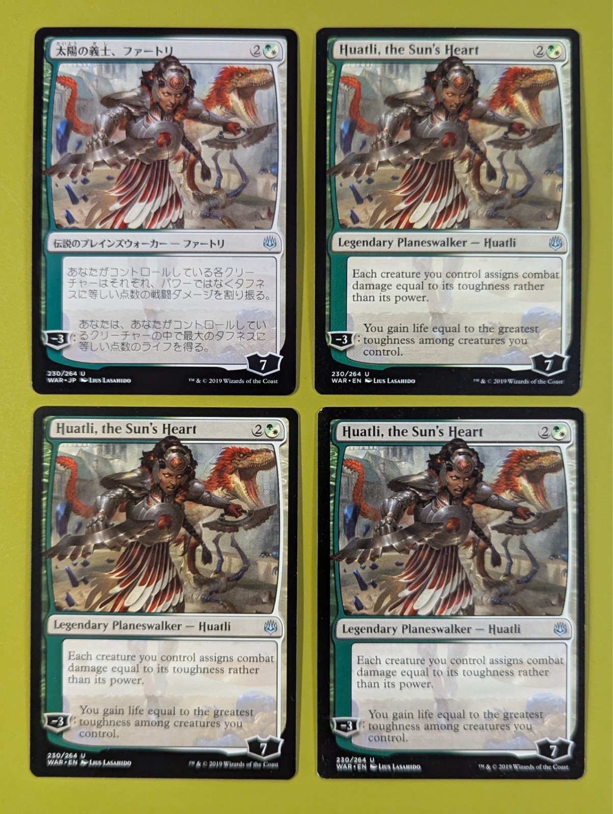 Huatli, the Sun’s Heart x4 War of the Spark 4x Magic the Gathering MTG