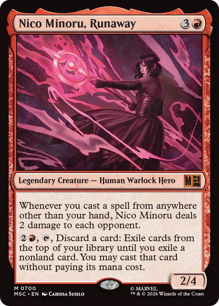 Nico Minoru, Runaway (Commander: Marvel Super Heroes) – NM Pack Fresh MTG