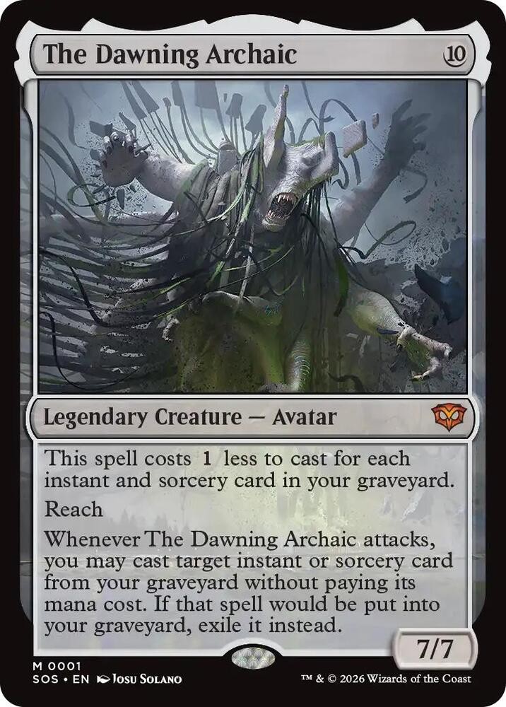 1x The Dawning Archaic – Secrets of Strixhaven Near Mint – MTG