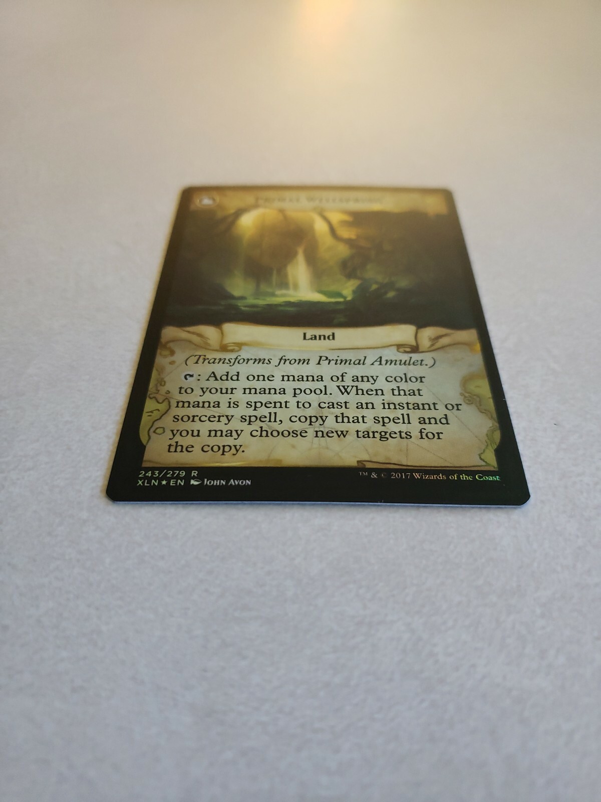 MTG Primal Amulet Primal Wellspring Ixalan Foil Rare Artifact Near Mint Unplayed