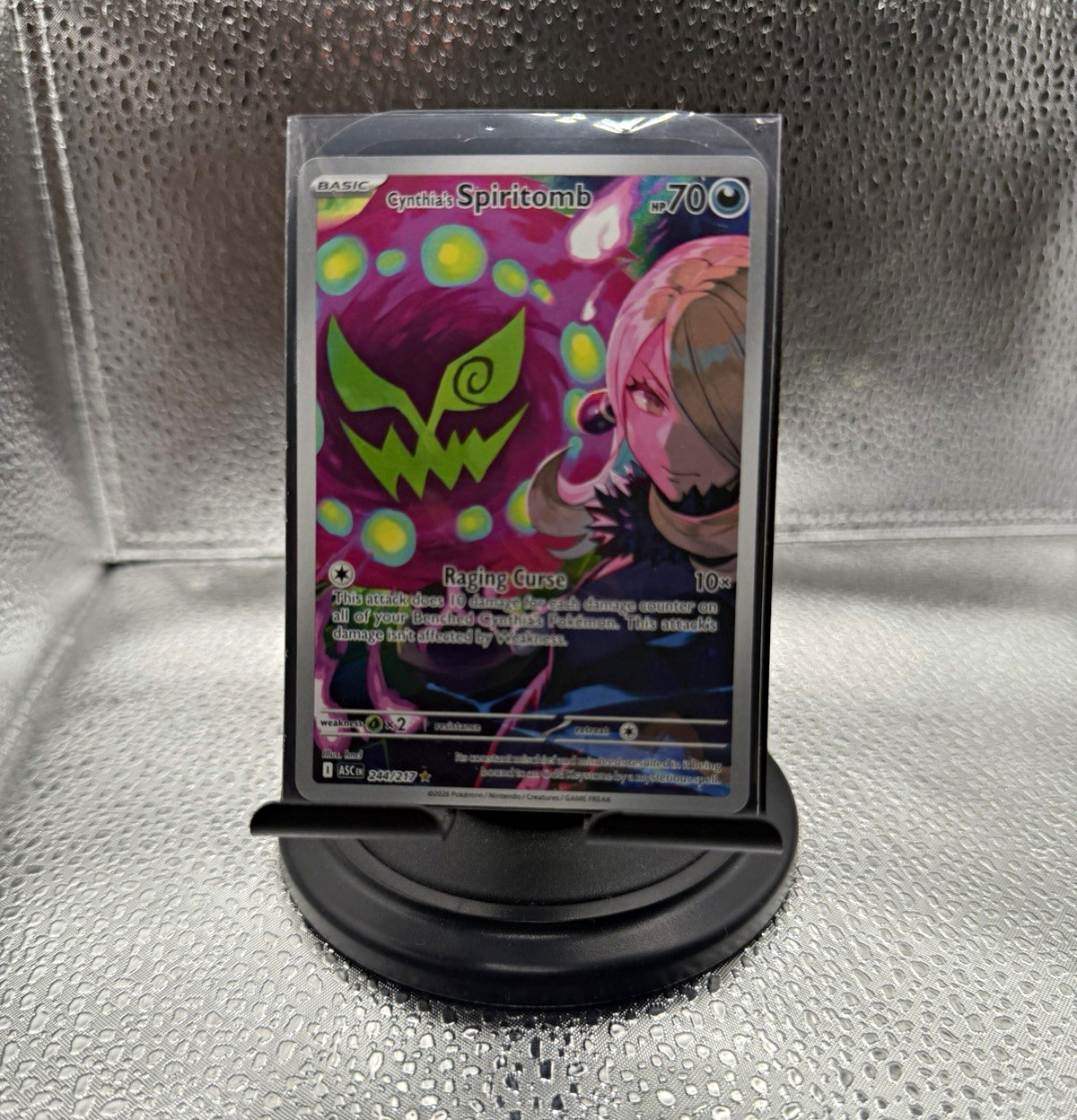The Pokémon Company Cynthia’s Spiritomb 202/189 Holo Rare FA 70 HP EN