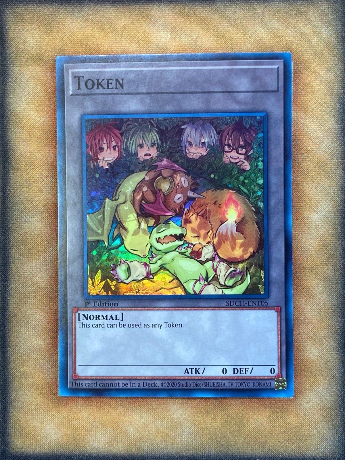 Yugioh Token SDCH-ENT05 Super Rare 1st Ed NM