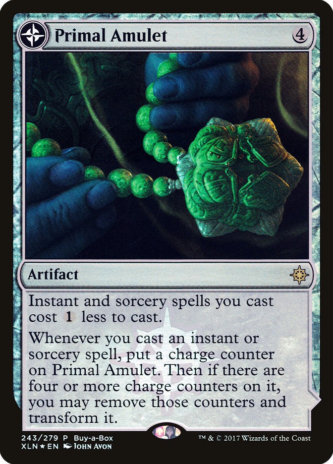 1x Primal Amulet // Primal Wellspring – Treasure Chest Promo NM-Mint, English Un