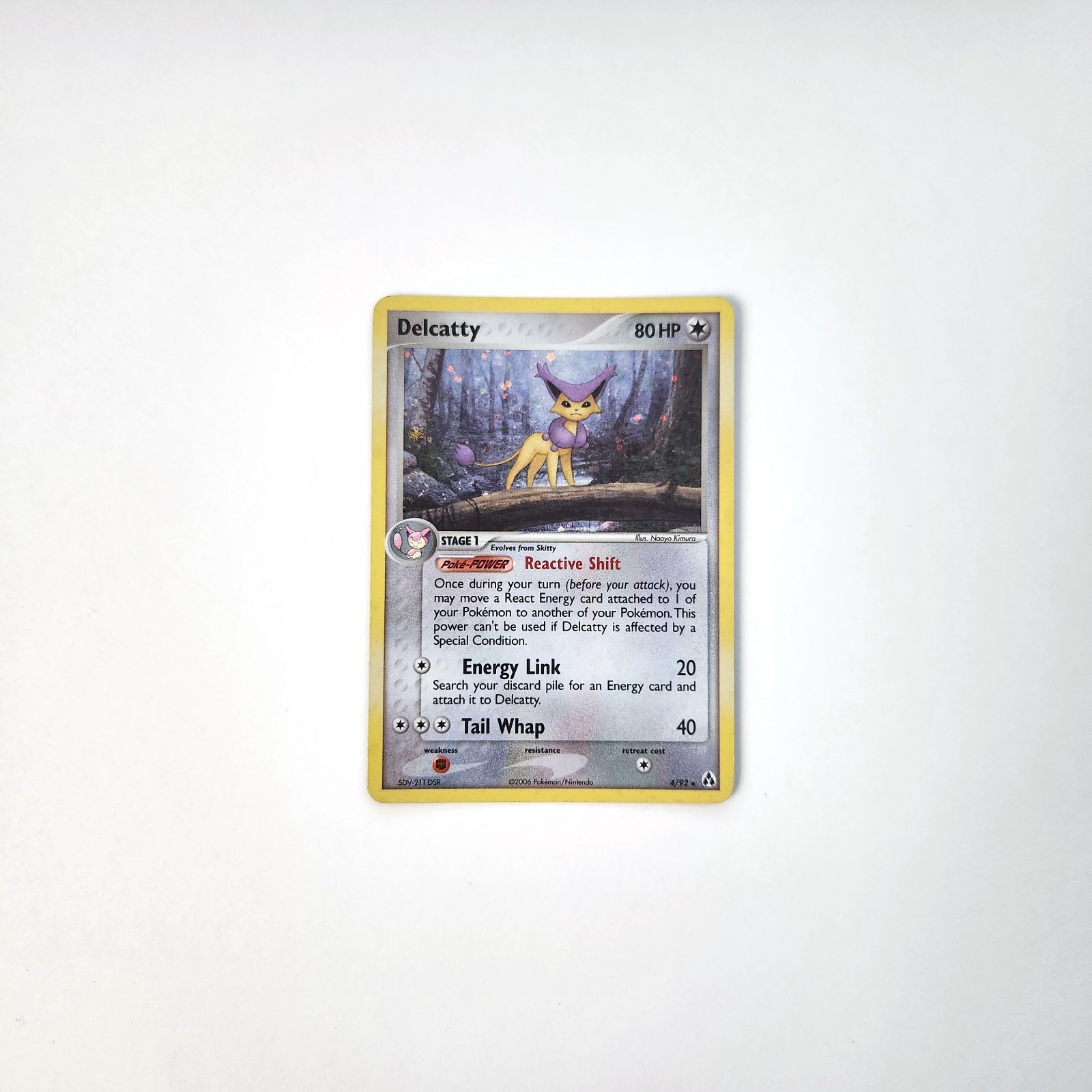 Pokemon TCG Delcatty 4/92 Legend Maker Holo Rare LP Light Play
