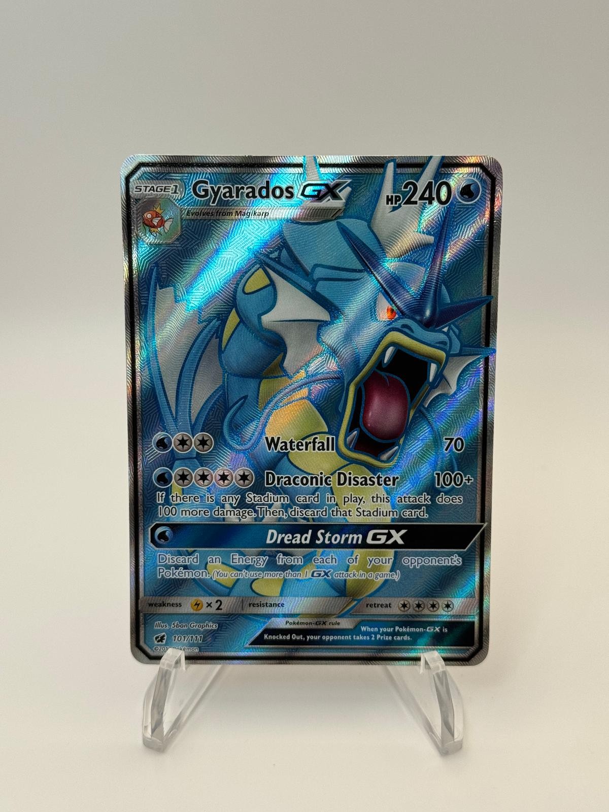 2017 Pokemon Crimson Invasion Gyarados GX 101/111