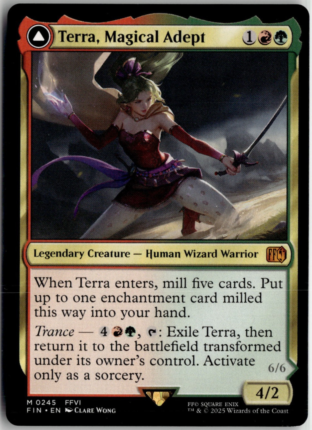 Terra Magical Adept 0245 Final Fantasy FF MTG Magic The Gathering Card NM