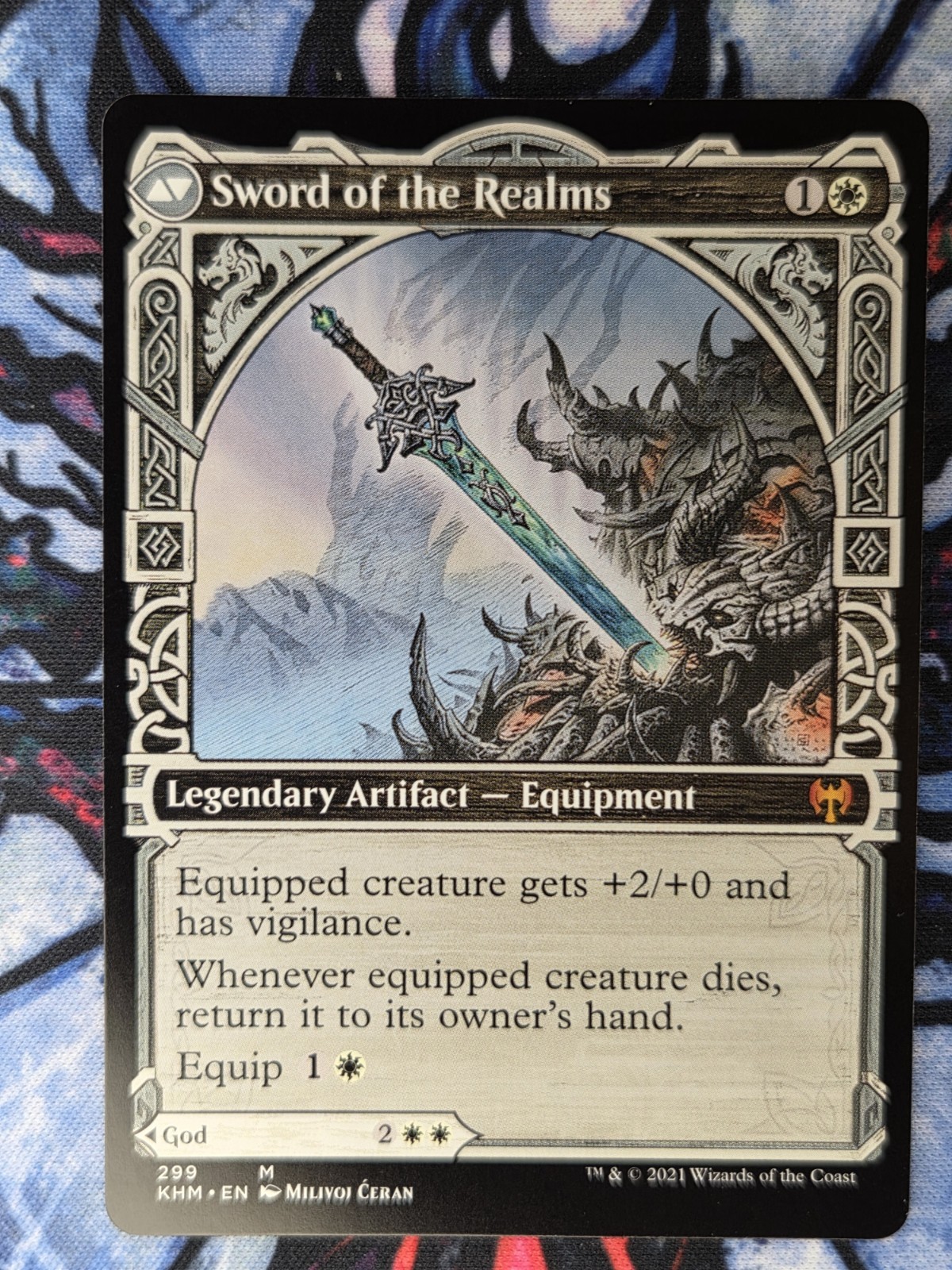 Halvar, God of Battle (Showcase) | Kaldheim KHM | 299 NM MtG Magic The Gathering