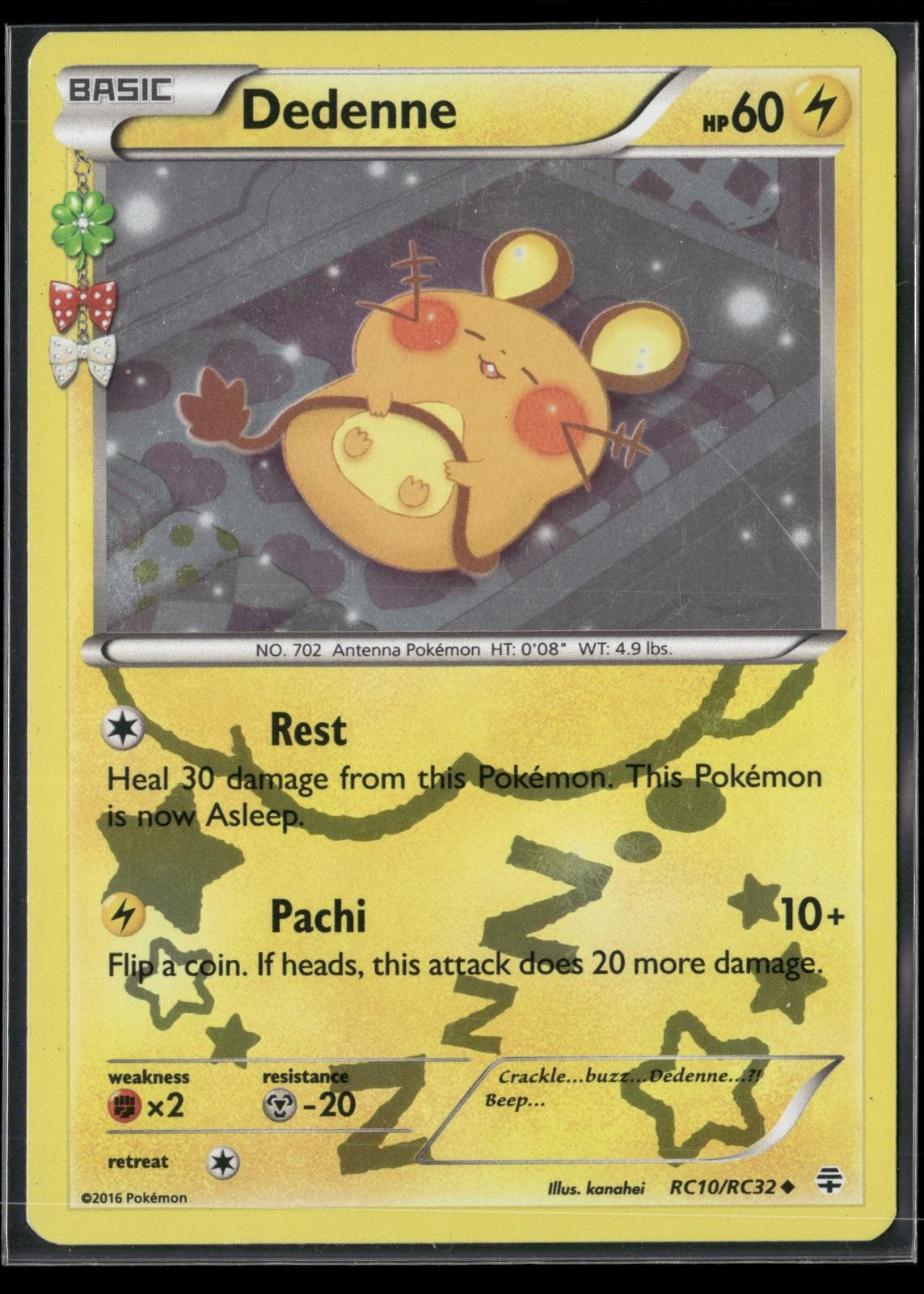 Dedenne RC10/RC32 Uncommon Generations Pokemon Lightly Played