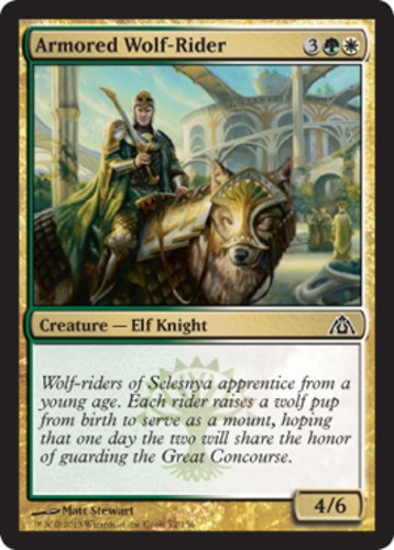 4 x Armored Wolf-Rider – Dragon’s Maze C Near Mint MTG