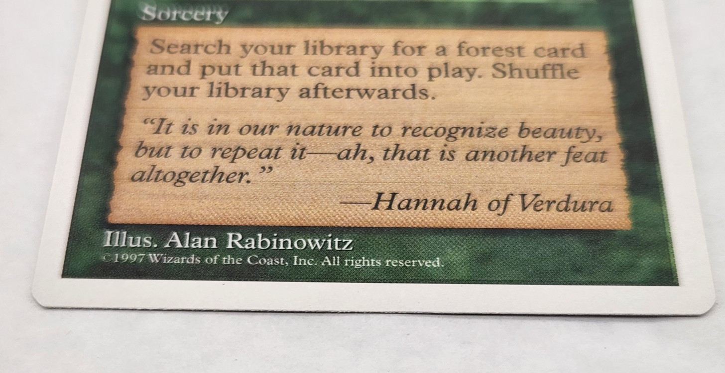 MTG – Nature’s Lore – 5th Edition – LP, English Magic