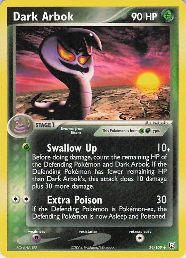 Dark Arbok Uncommon Team Rocket Returns 29/109 LP