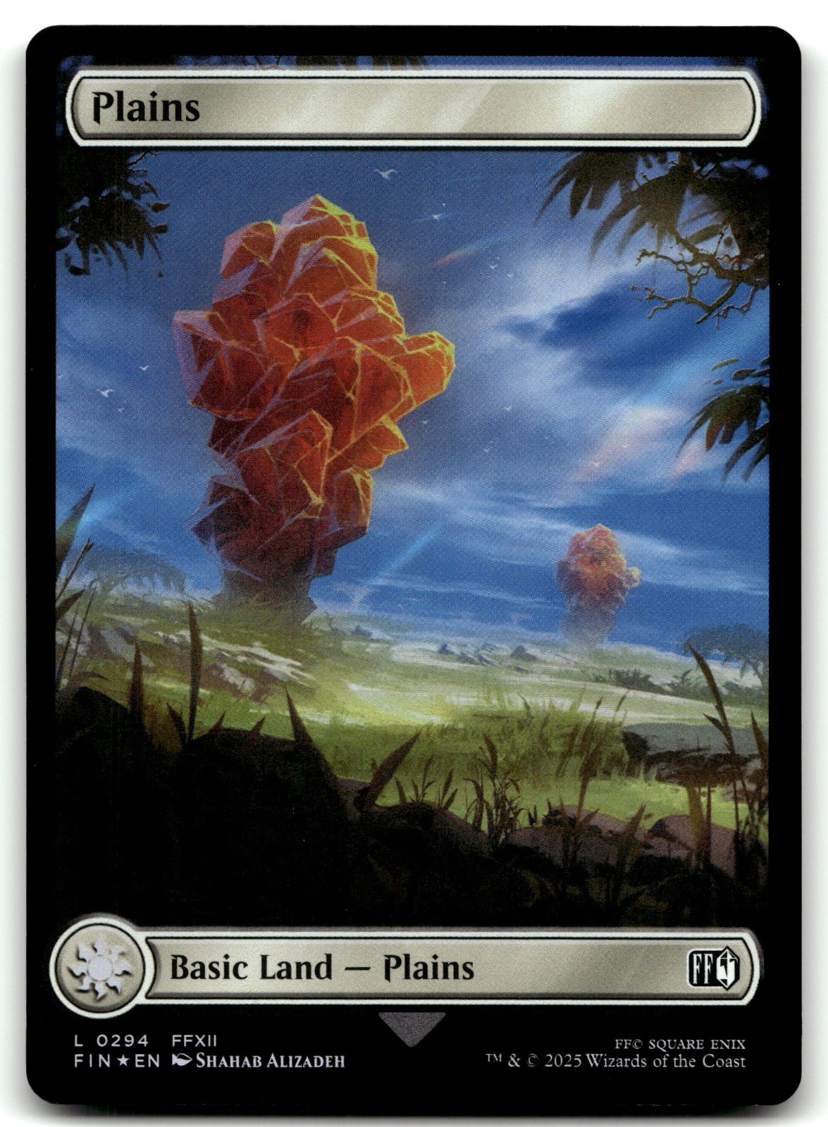 Plains (0294) MTG Foil FIN 294 White Shahab Alizadeh