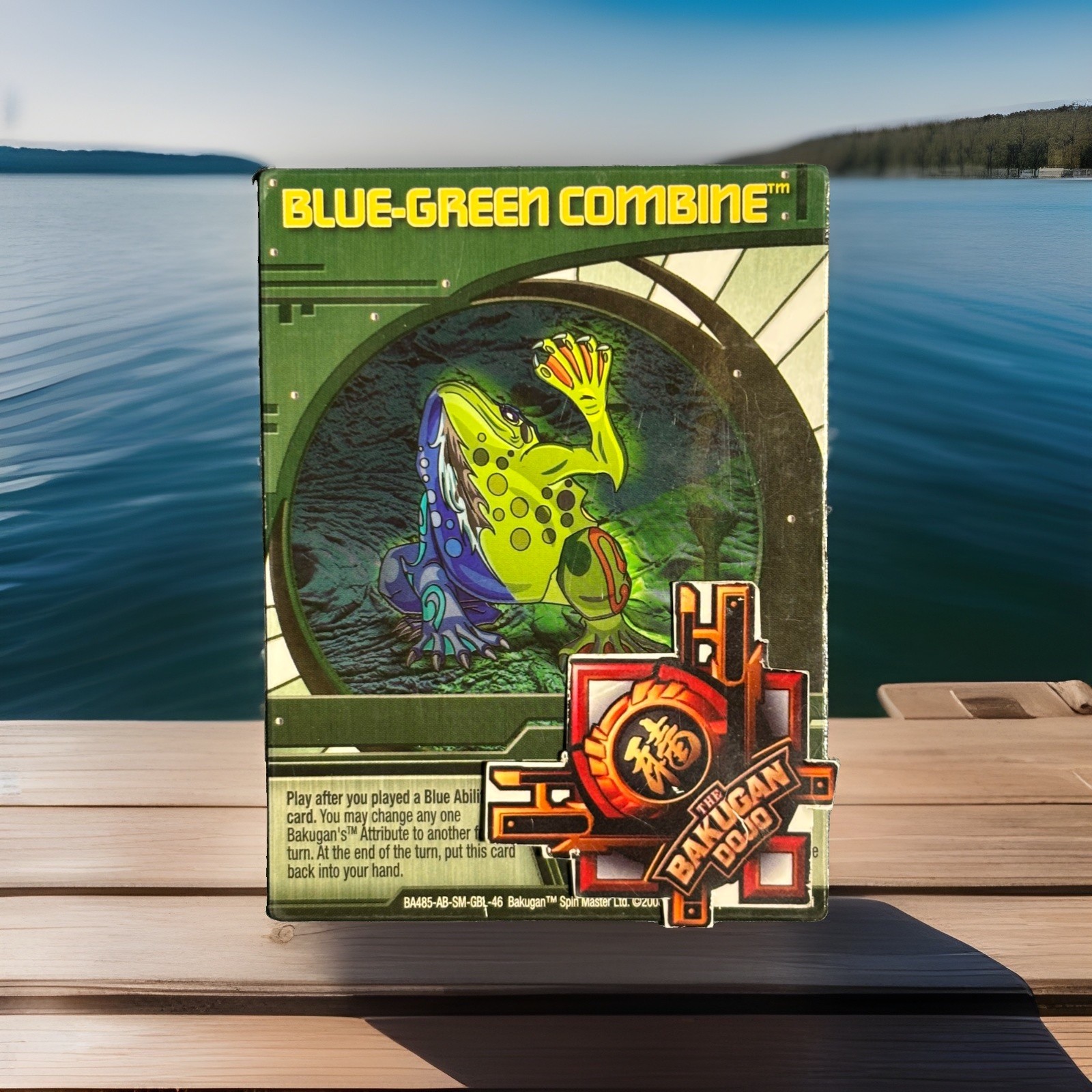 Bakugan Blue-Green Combine 46/48i Green 🟢 Ability Aquos/Ventus Frosch Foiled