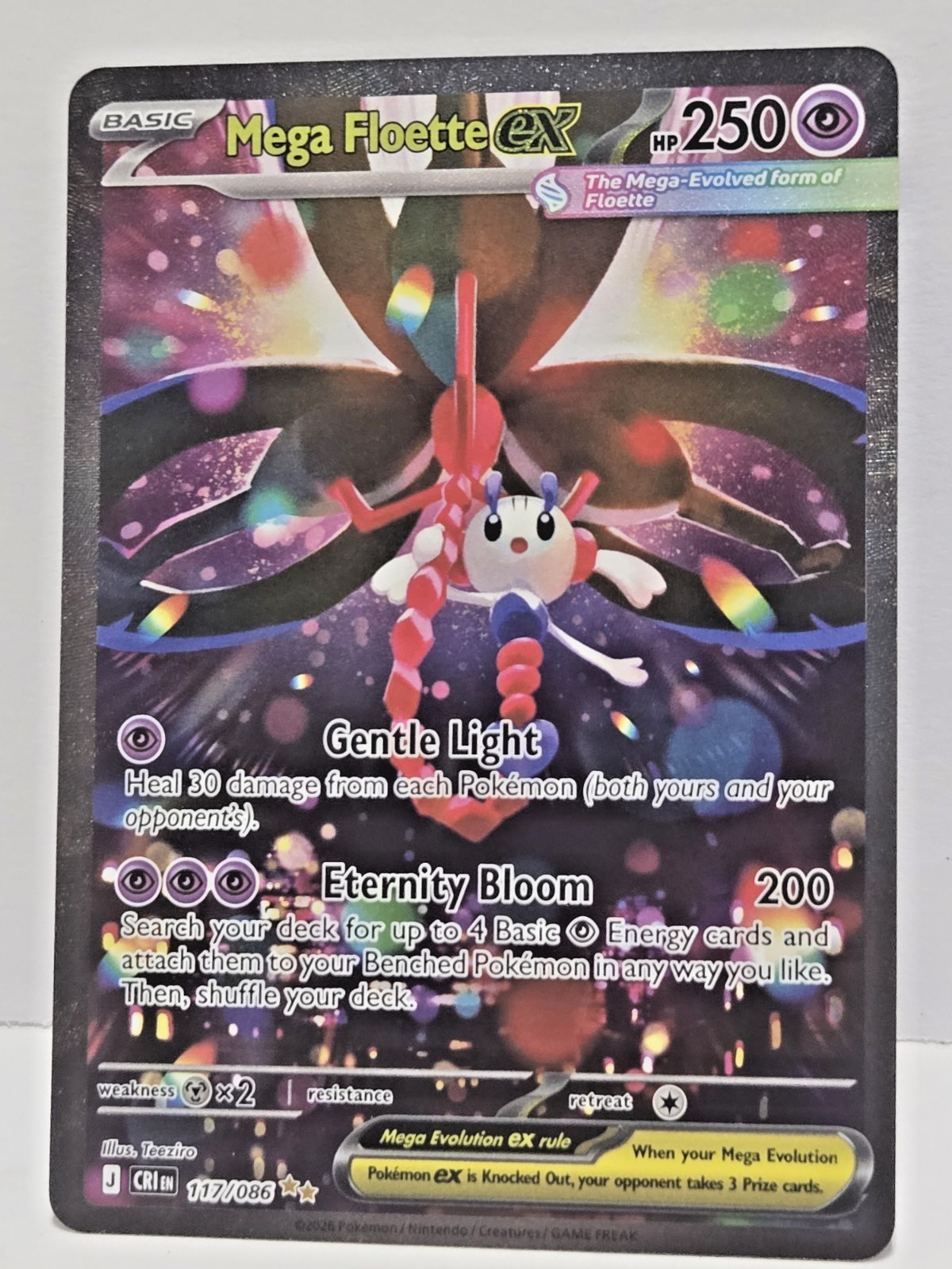 🔥Pokemon TCG Chaos Rising 117/086 Mega Floette Ex Special Illustration Rare 🔥
